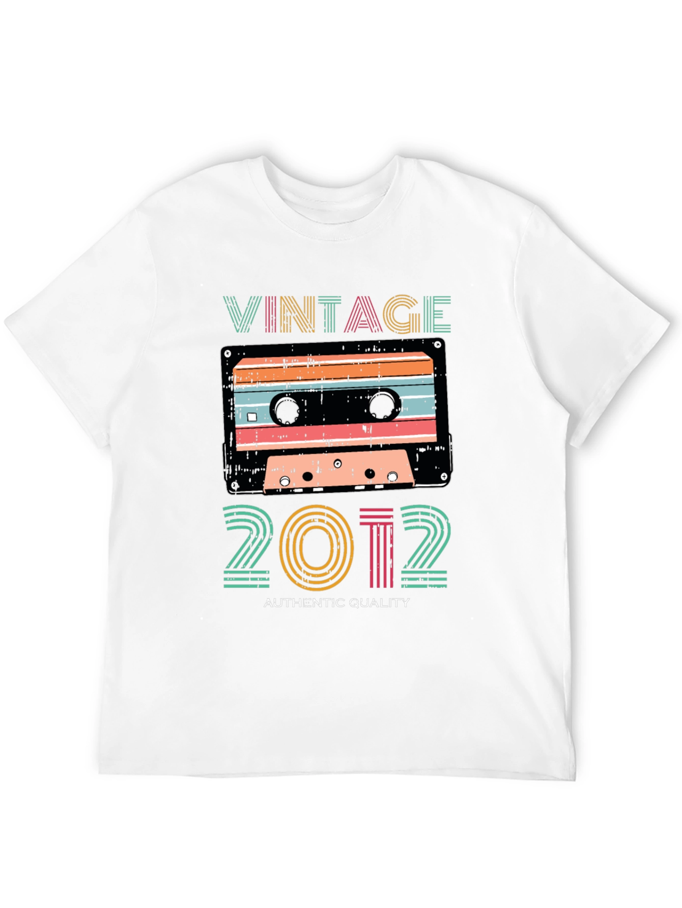 Black Vintage 2012 Cassette Tape Graphic T-Shirt view 12
