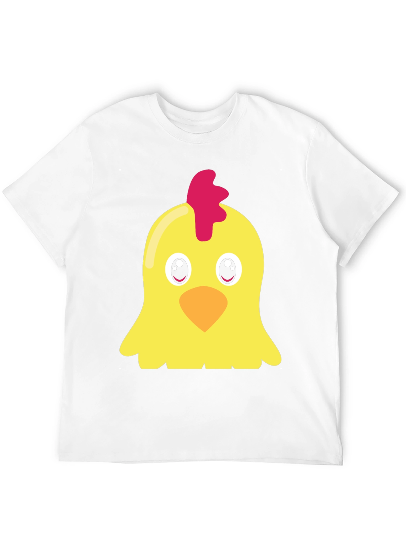 Cute Chicken Graphic T-Shirt - Black, Short Sleeve - 12