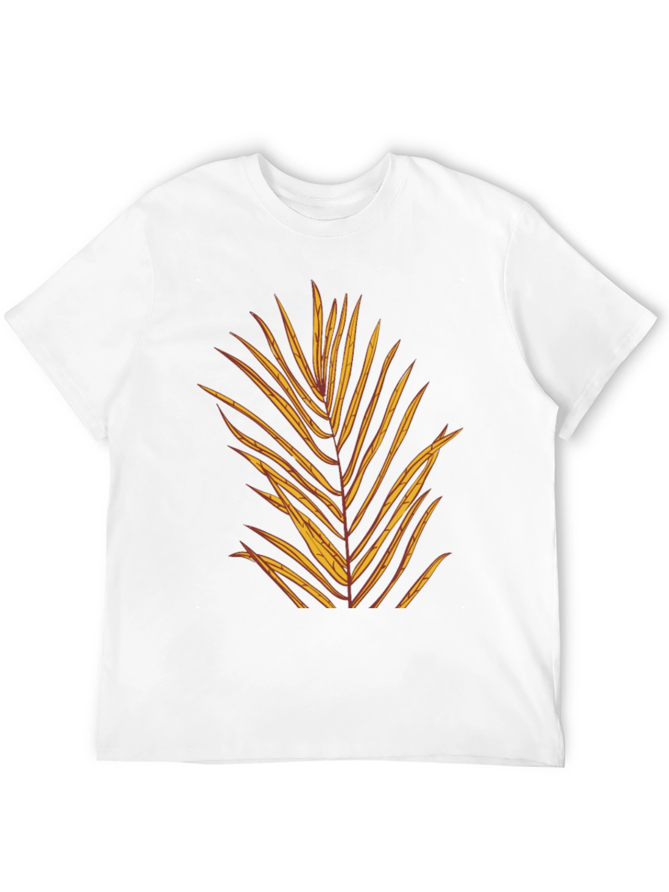 Black Tropical Leaf Graphic Tee - Men's Black T-Shirt view 12