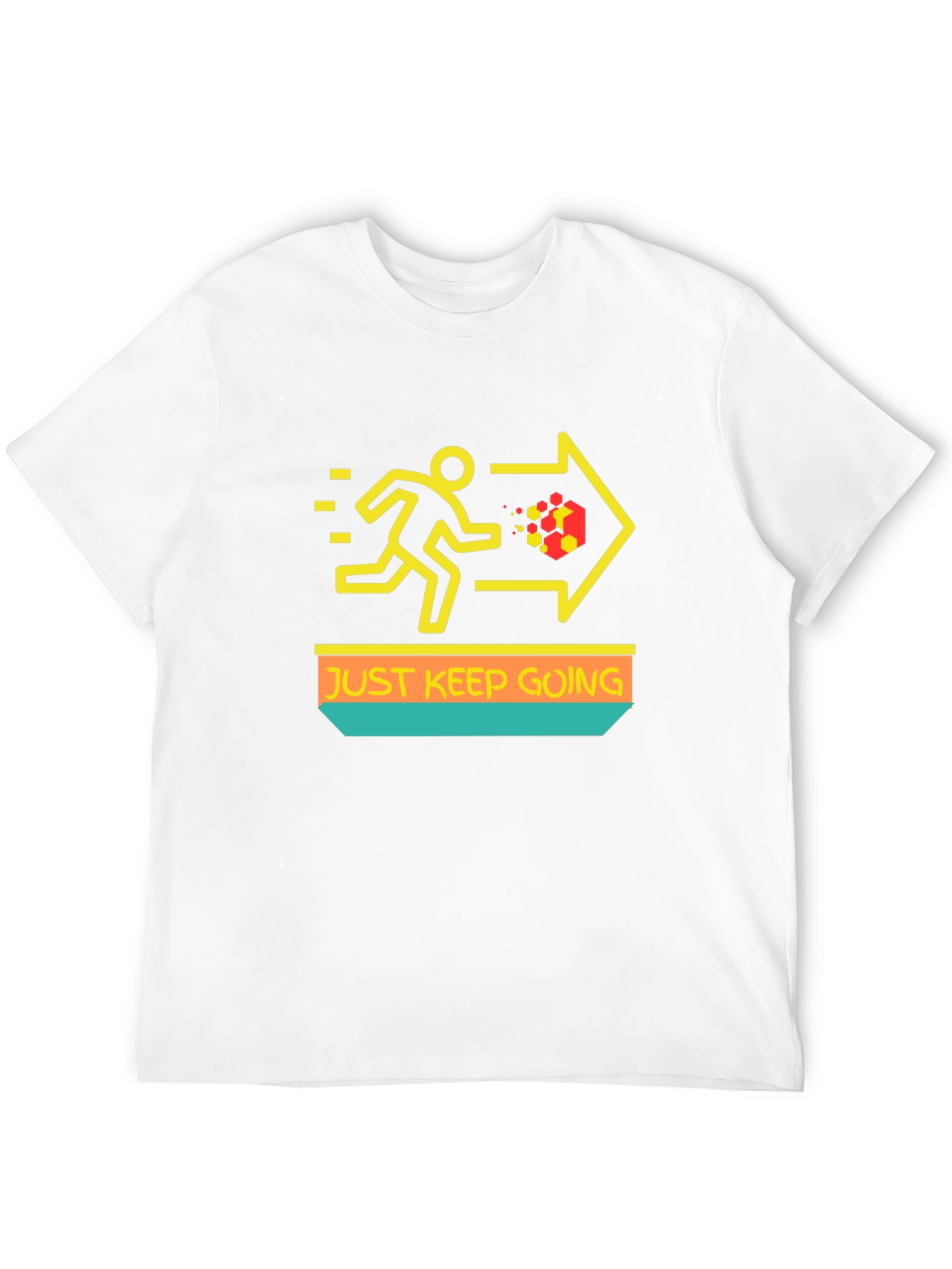 Black Just Keep Going T-Shirt - Motivational Graphic Tee view 12