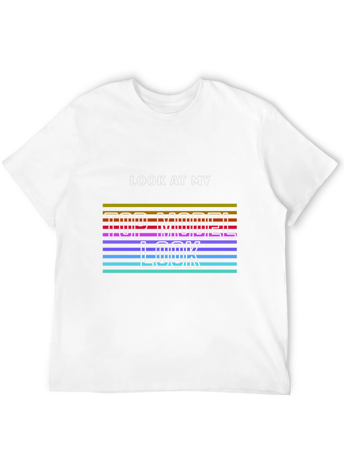 Black Top Model Look Graphic Tee - Unique Design, Soft Fabric view 12