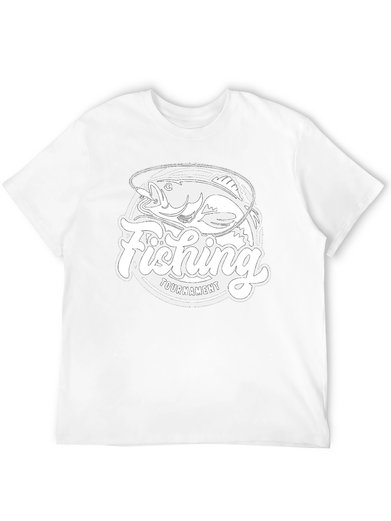 Black Fishing Tournament Graphic Tee - Men's Black T-Shirt view 12
