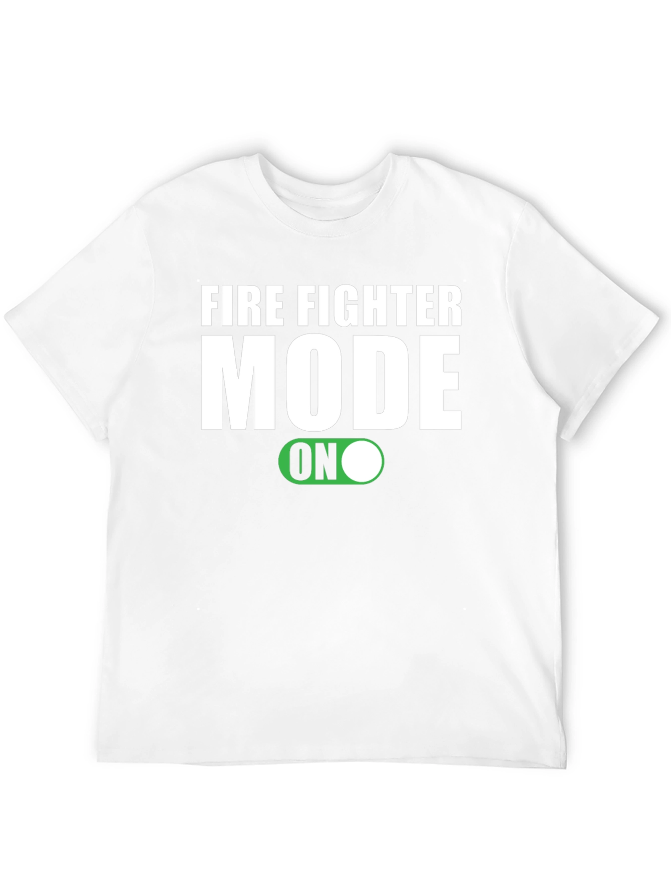 Black Firefighter Mode ON Graphic Tee view 12