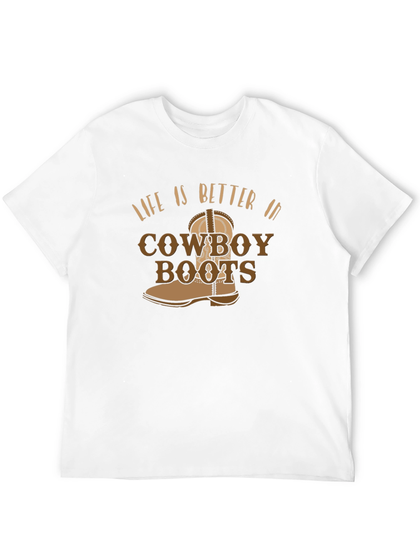 Black Cowboy Boots Graphic Tee - Western Style T-Shirt view 12