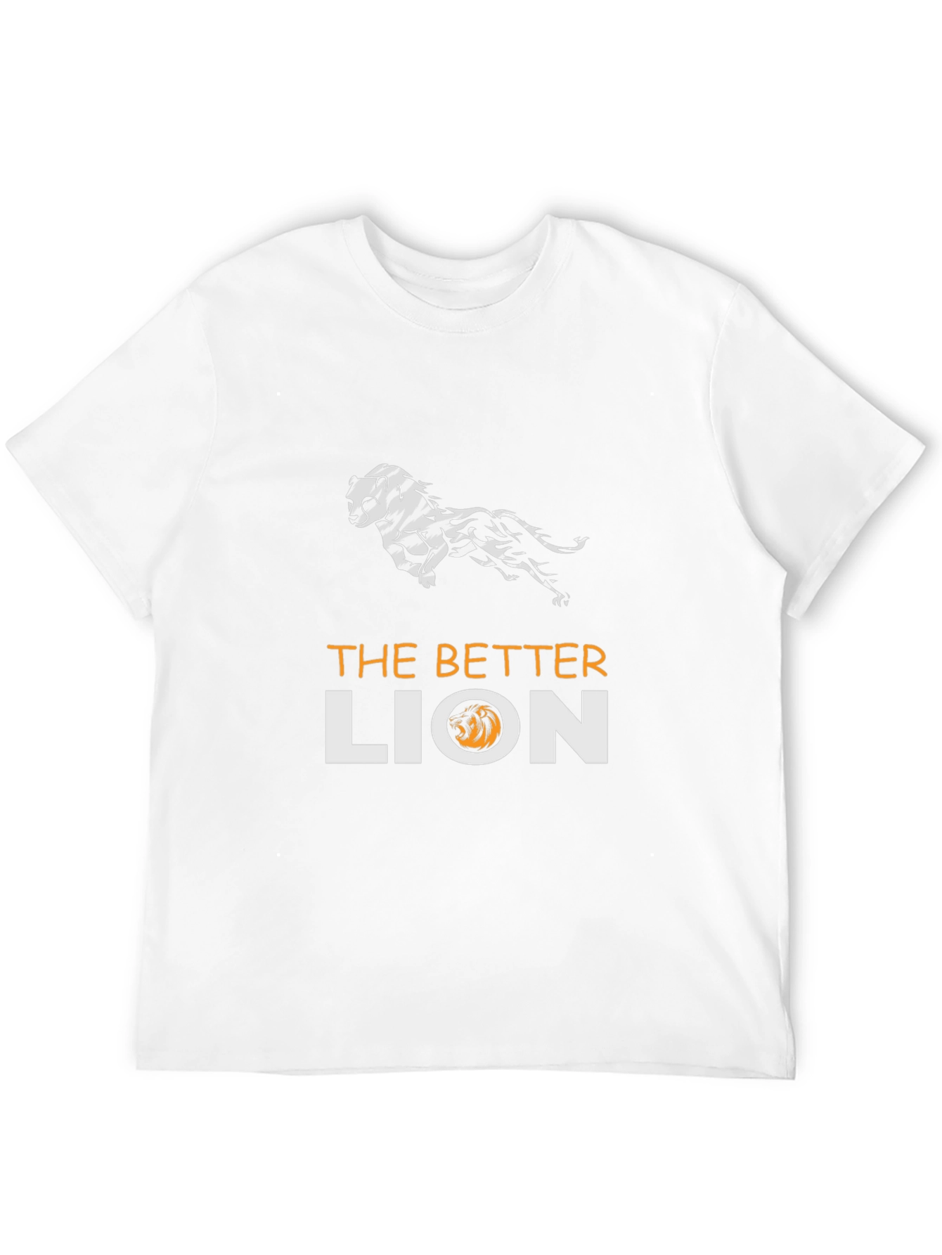 Black The Better Lion Graphic T-Shirt - Black view 12