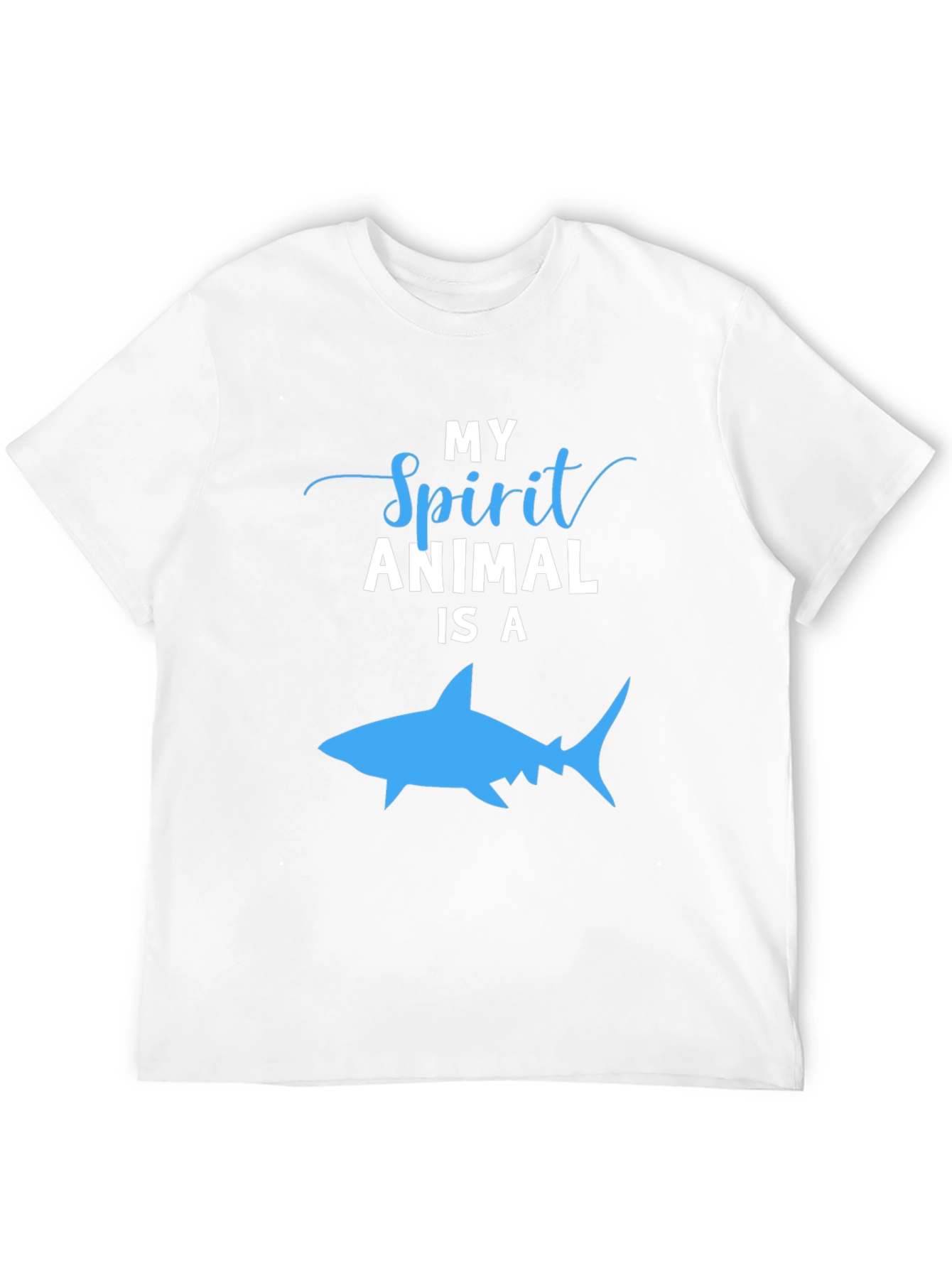 Black My Spirit Animal is a Shark T-Shirt, Black view 12