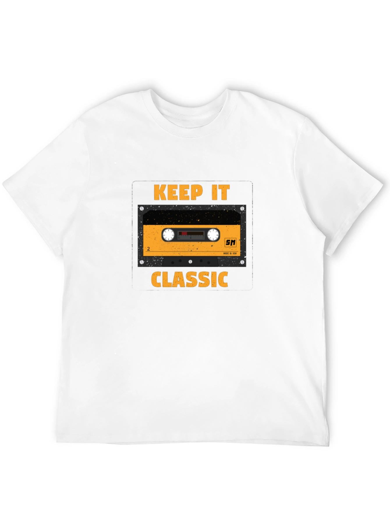 Black Keep It Classic Cassette Tape T-Shirt view 12