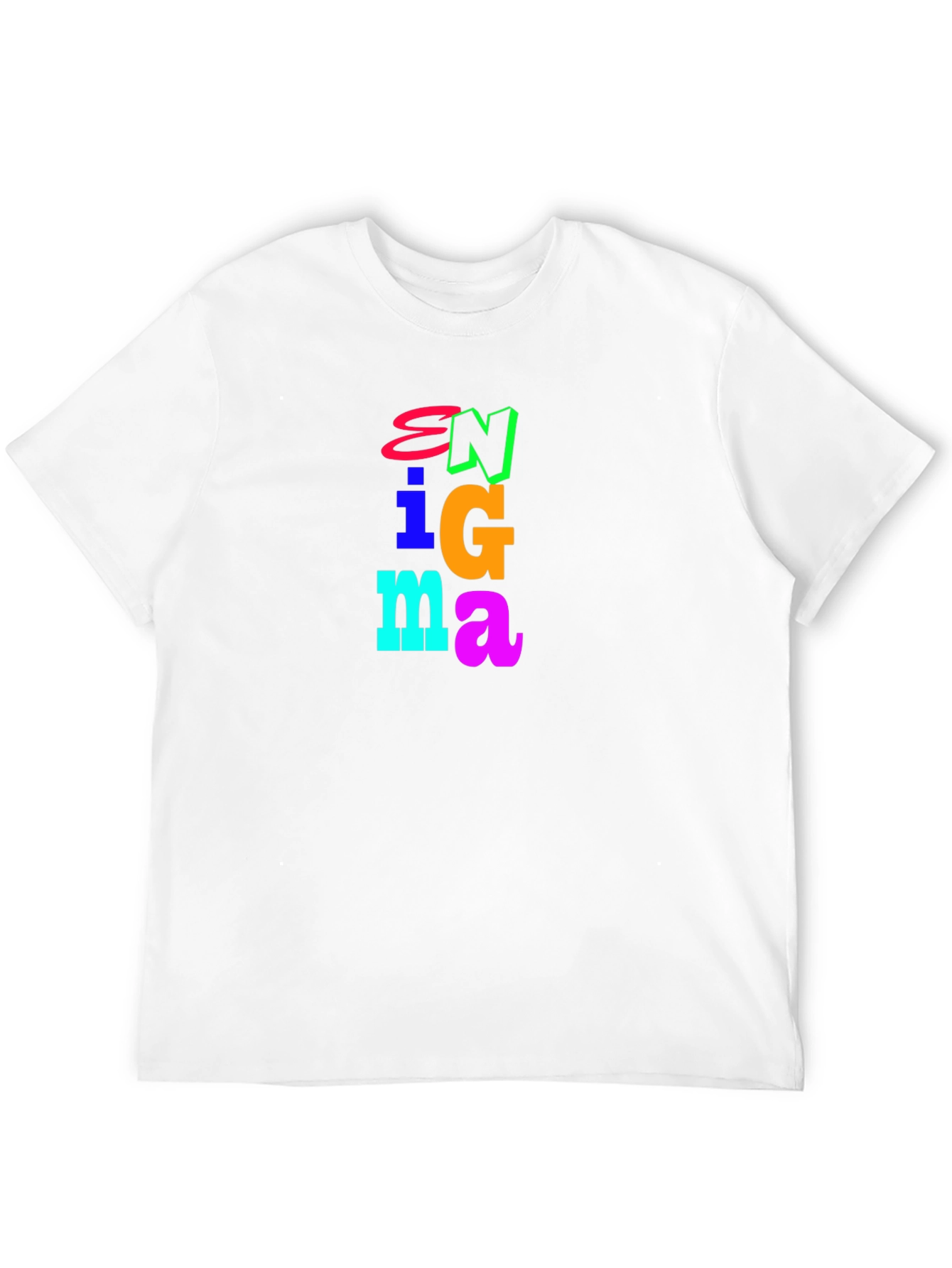 Black Enigma Graphic Tee - Bold Colorful Design view 12