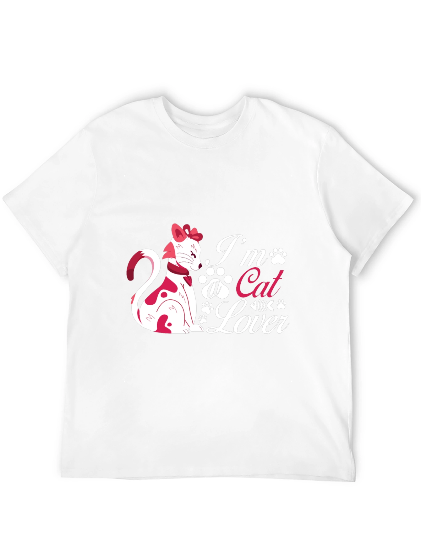 Black I'm a Cat Lover Black T-Shirt view 12