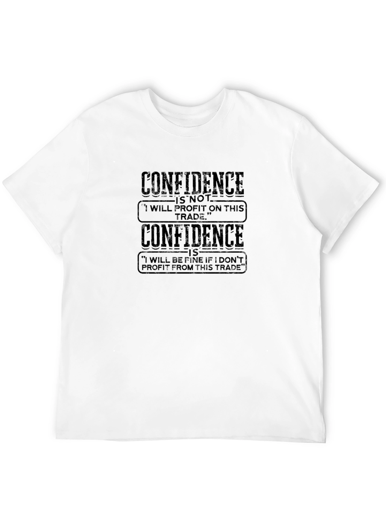 Black Confidence Trading T-Shirt - Trader Gift view 12