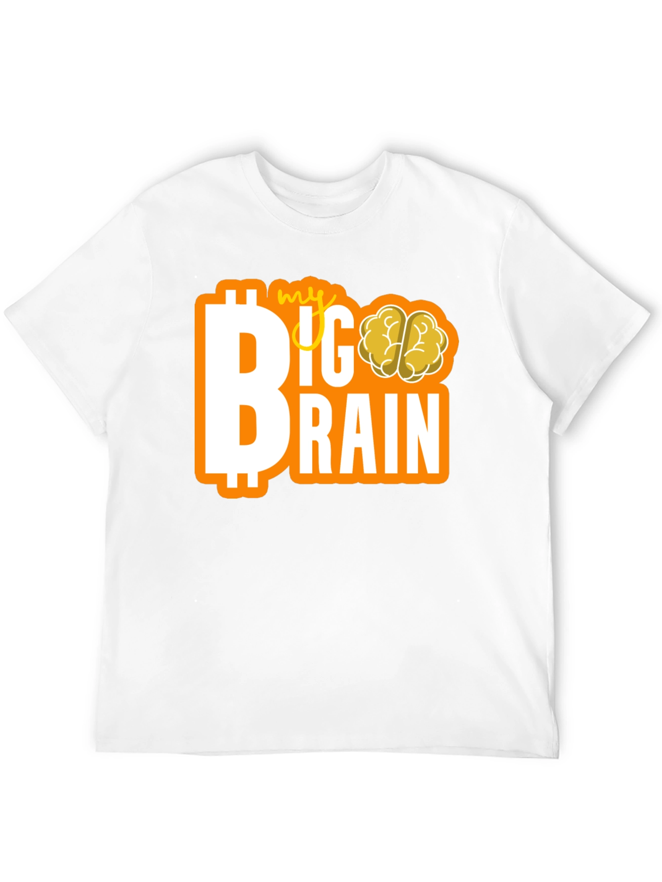 Black My Big Brain Tee - Crypto Investor Genius T-Shirt view 12