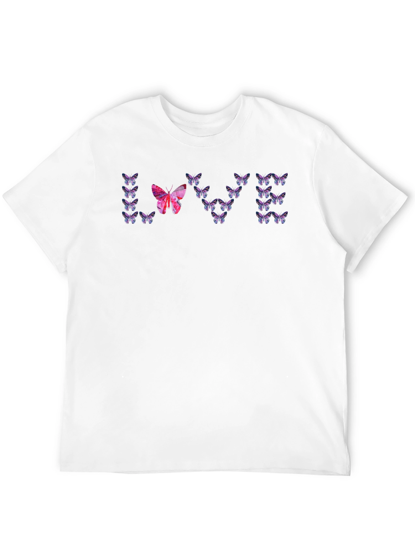 Black Butterfly Love T-Shirt - Unique Graphic Tee view 12