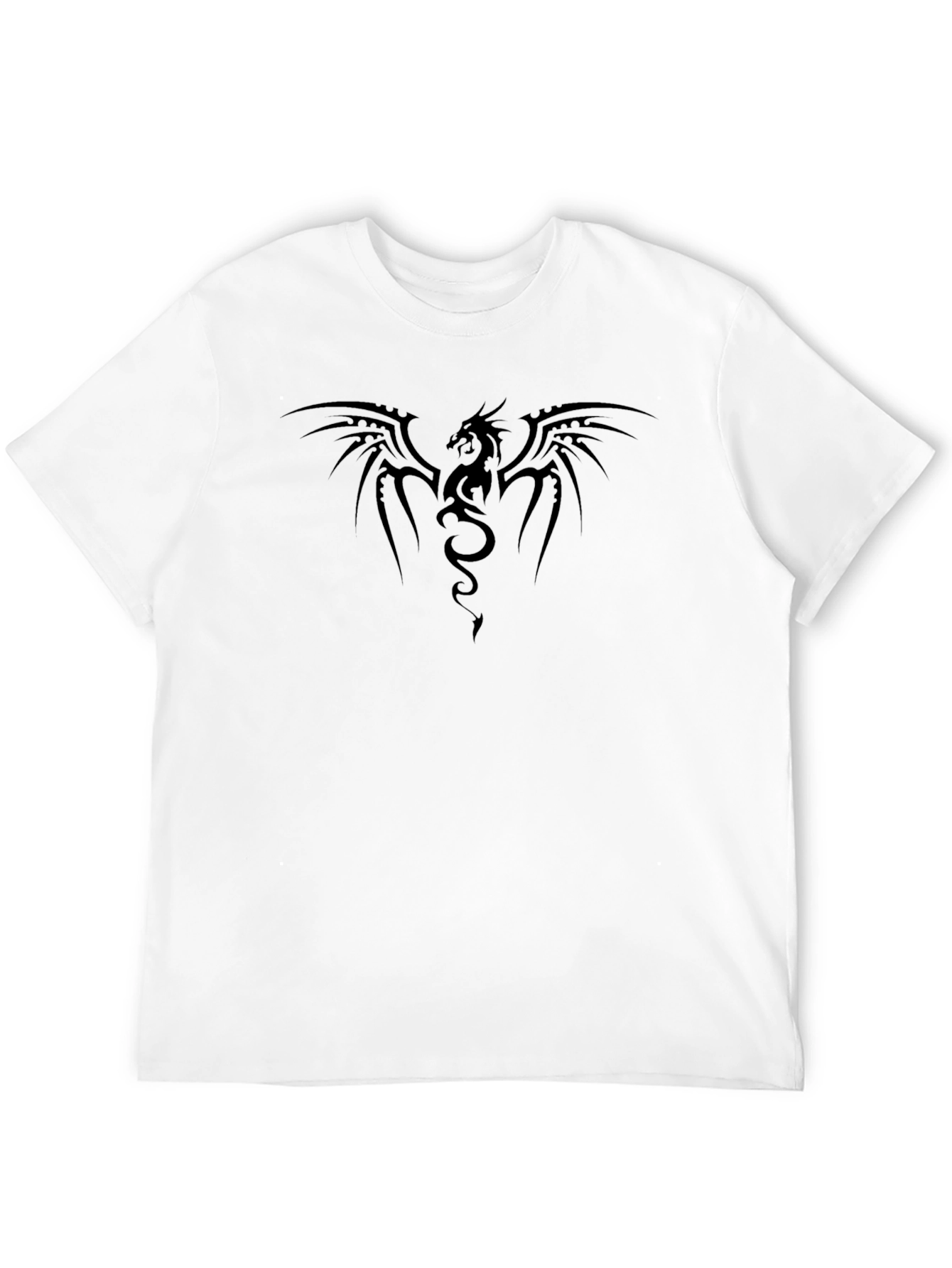 Black Black Dragon Graphic Tee - Men's Casual T-Shirt view 12
