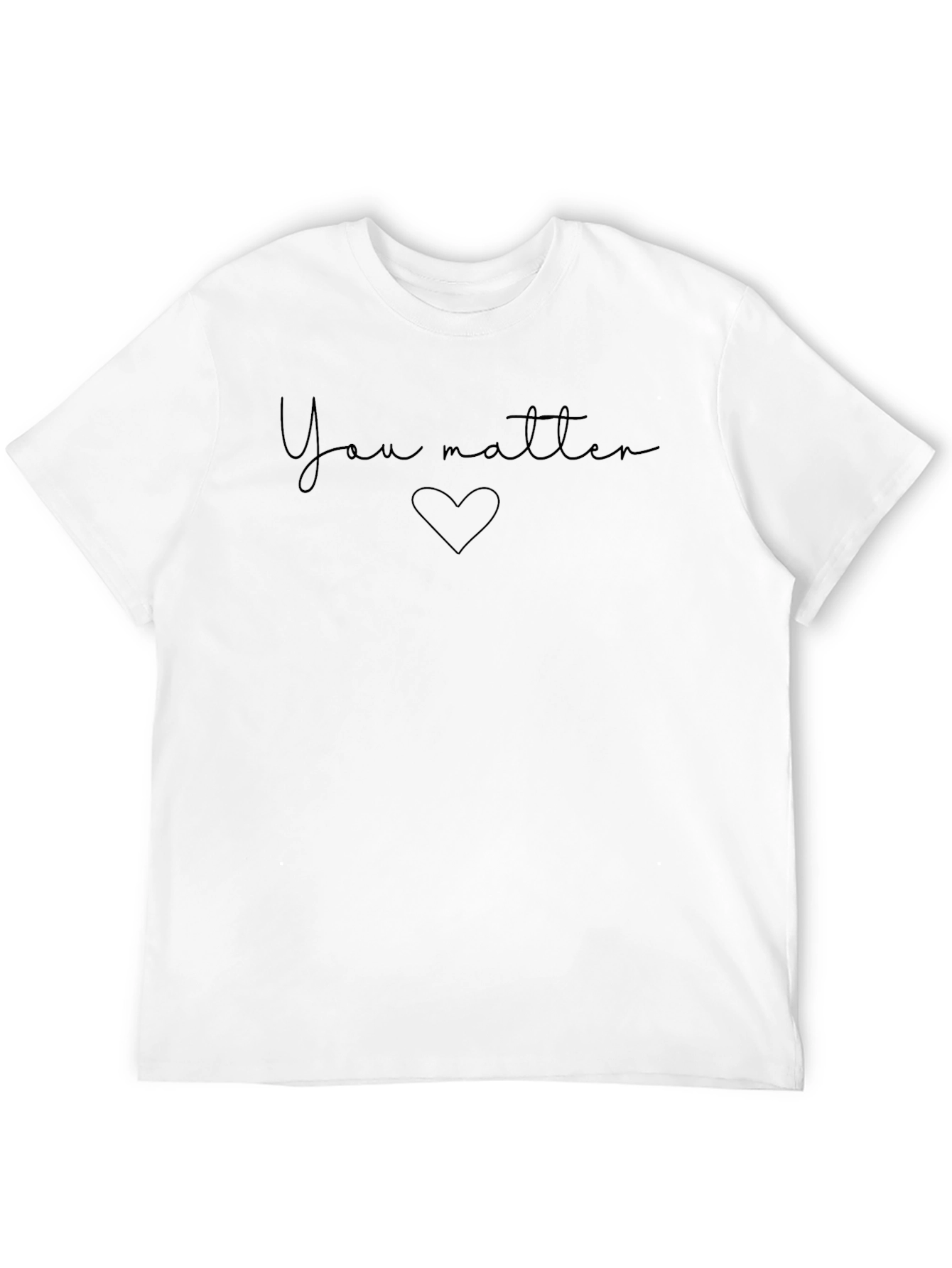 Black You Matter T-Shirt - Black Crew Neck view 12