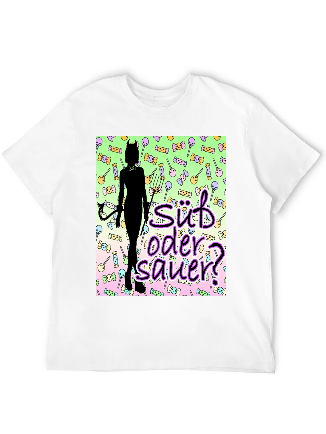 Black Süß oder Sauer? Devilish Sweet & Sour T-Shirt view 12