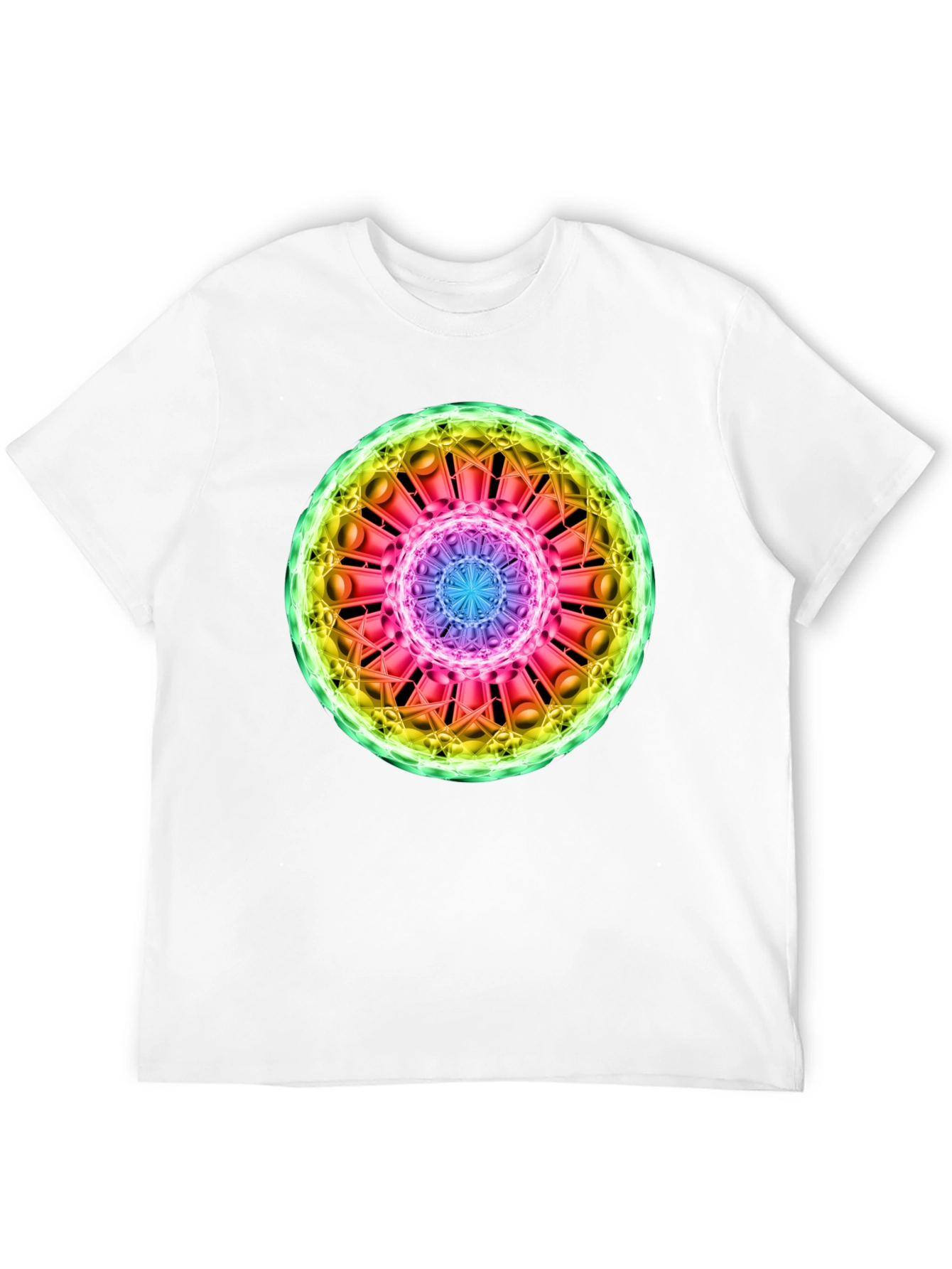 Black Cosmic Mandala Graphic Tee - Black view 12