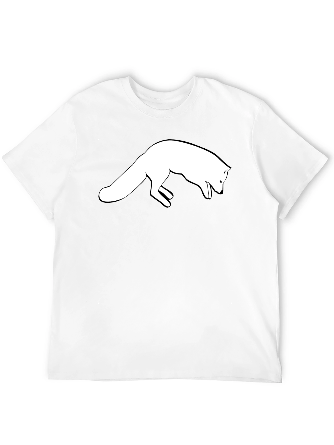 Black Fox Silhouette Graphic Tee - Black view 12