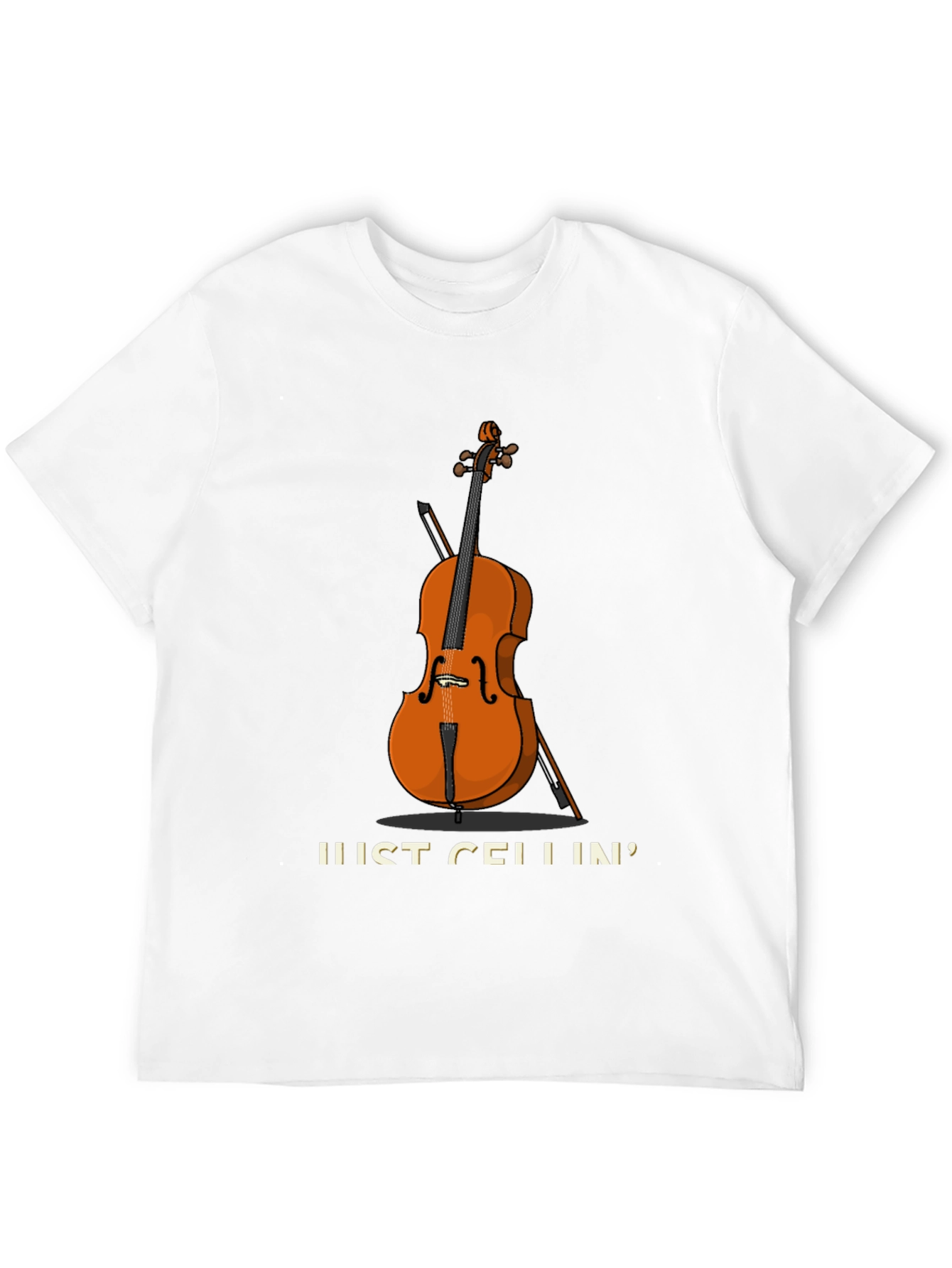 Black Just Cellin' T-Shirt | Music Lover Gift view 12