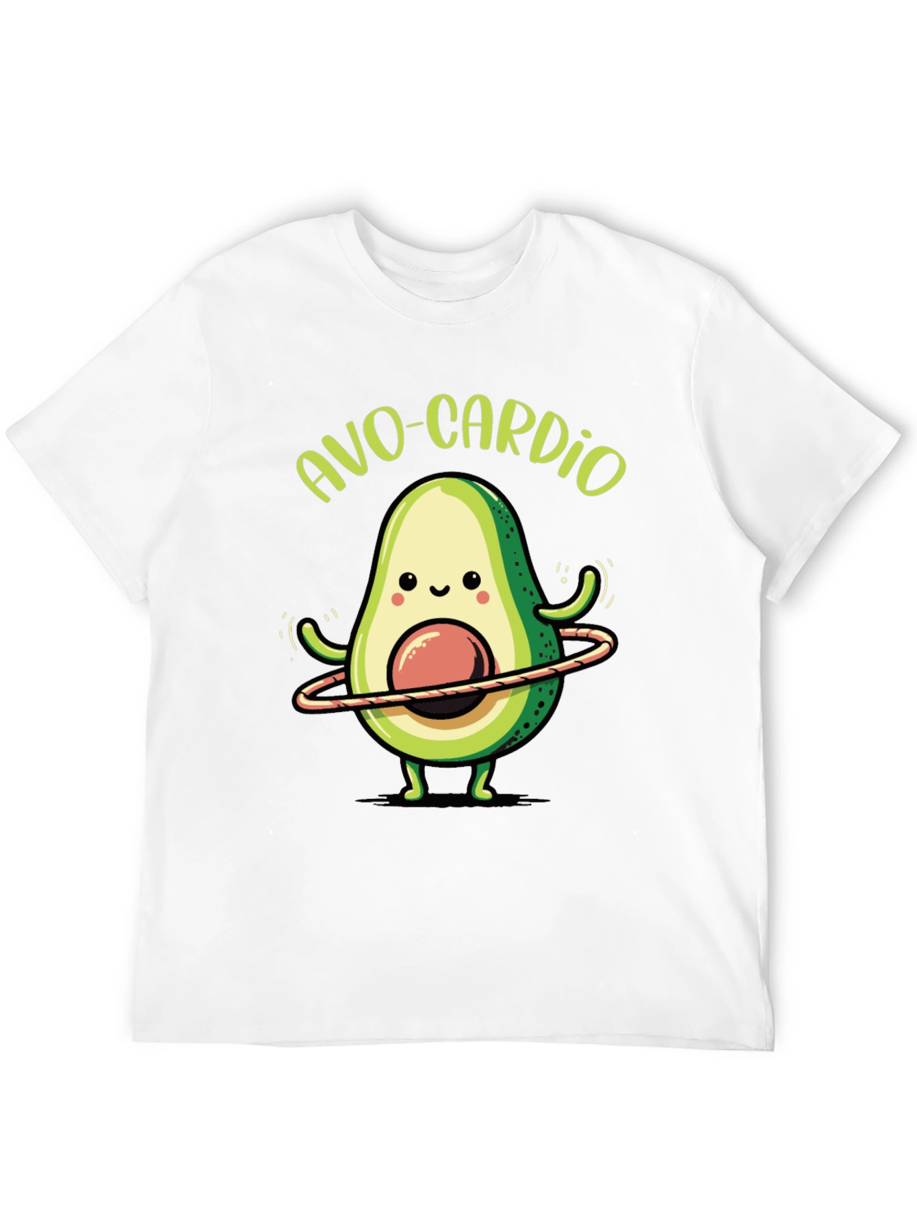 Black Avo-Cardio Black T-Shirt - Avocado Fitness Tee view 12