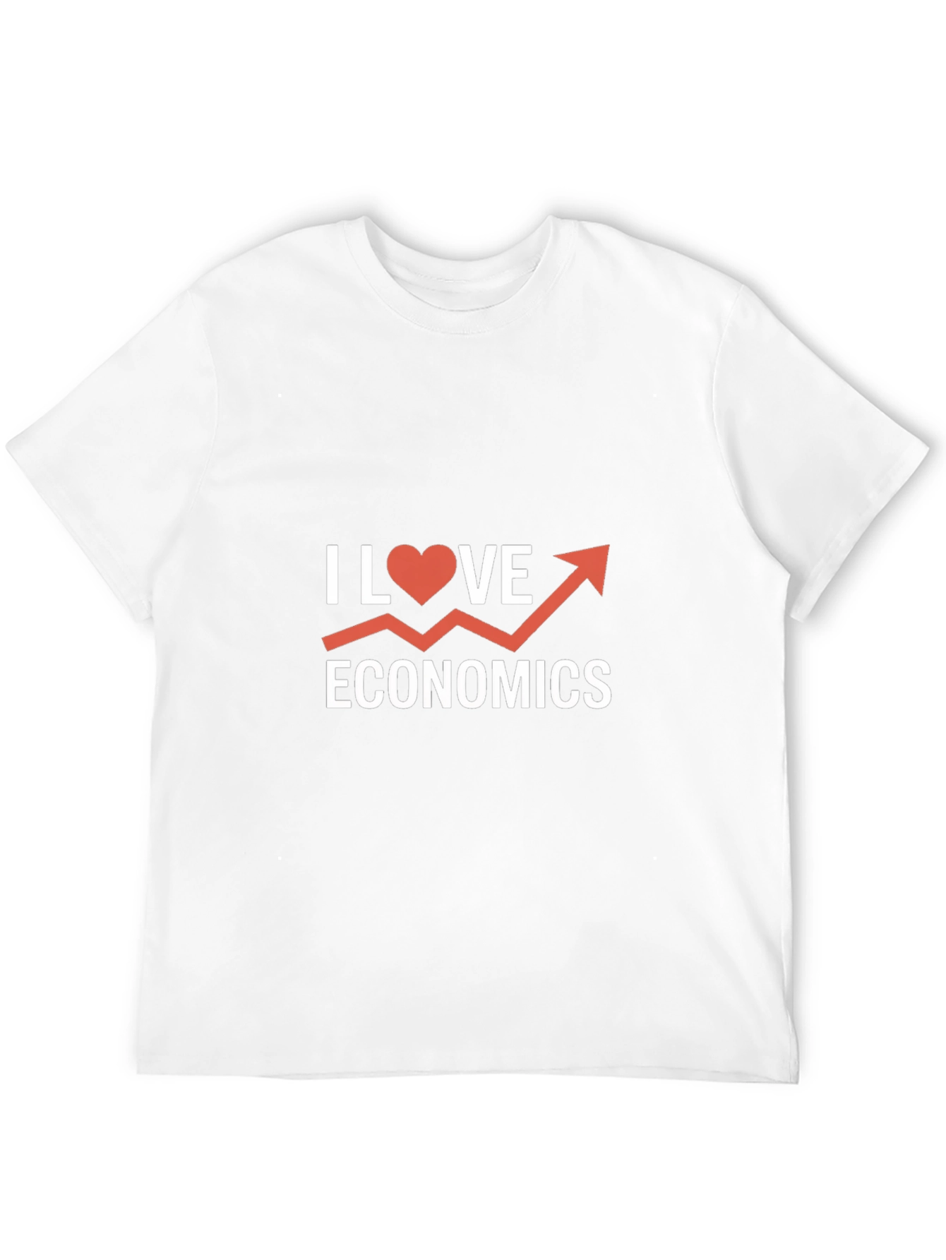 Black I Love Economics Graphic Tee - Black Cotton Shirt view 12