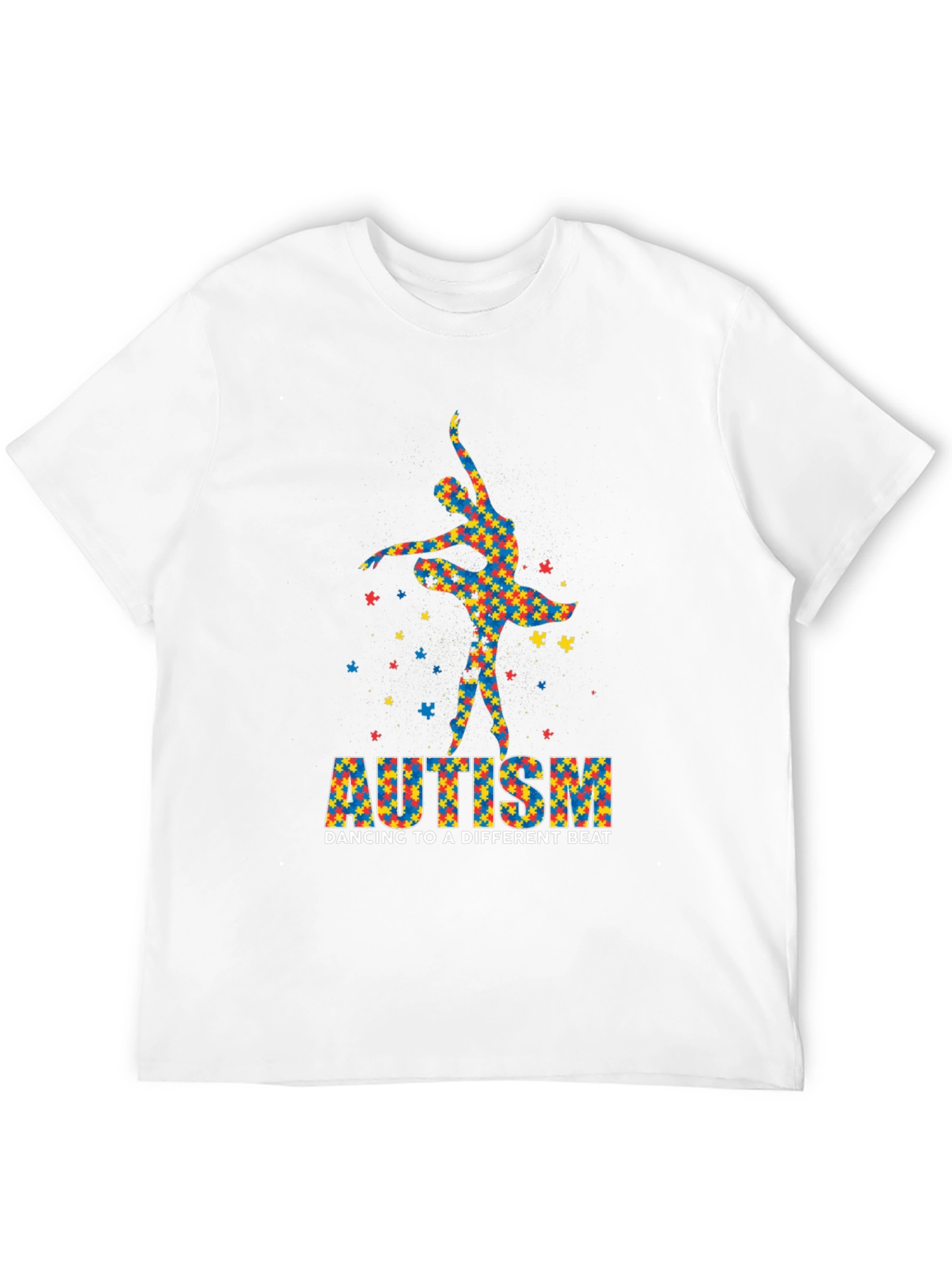 Black Autism Awareness Dancer T-Shirt: Dancing to a Different Beat view 12