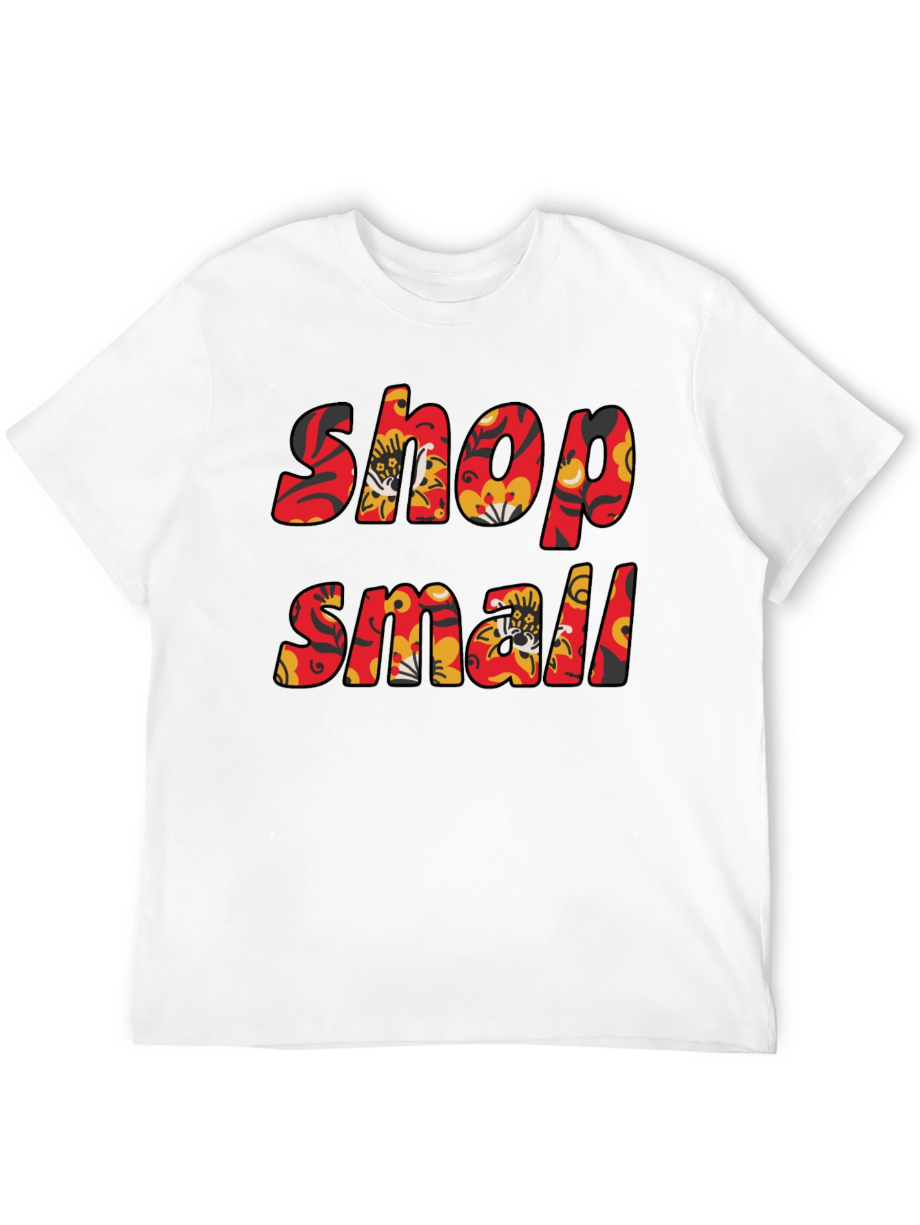 Black Shop Small Floral T-Shirt - Black view 12