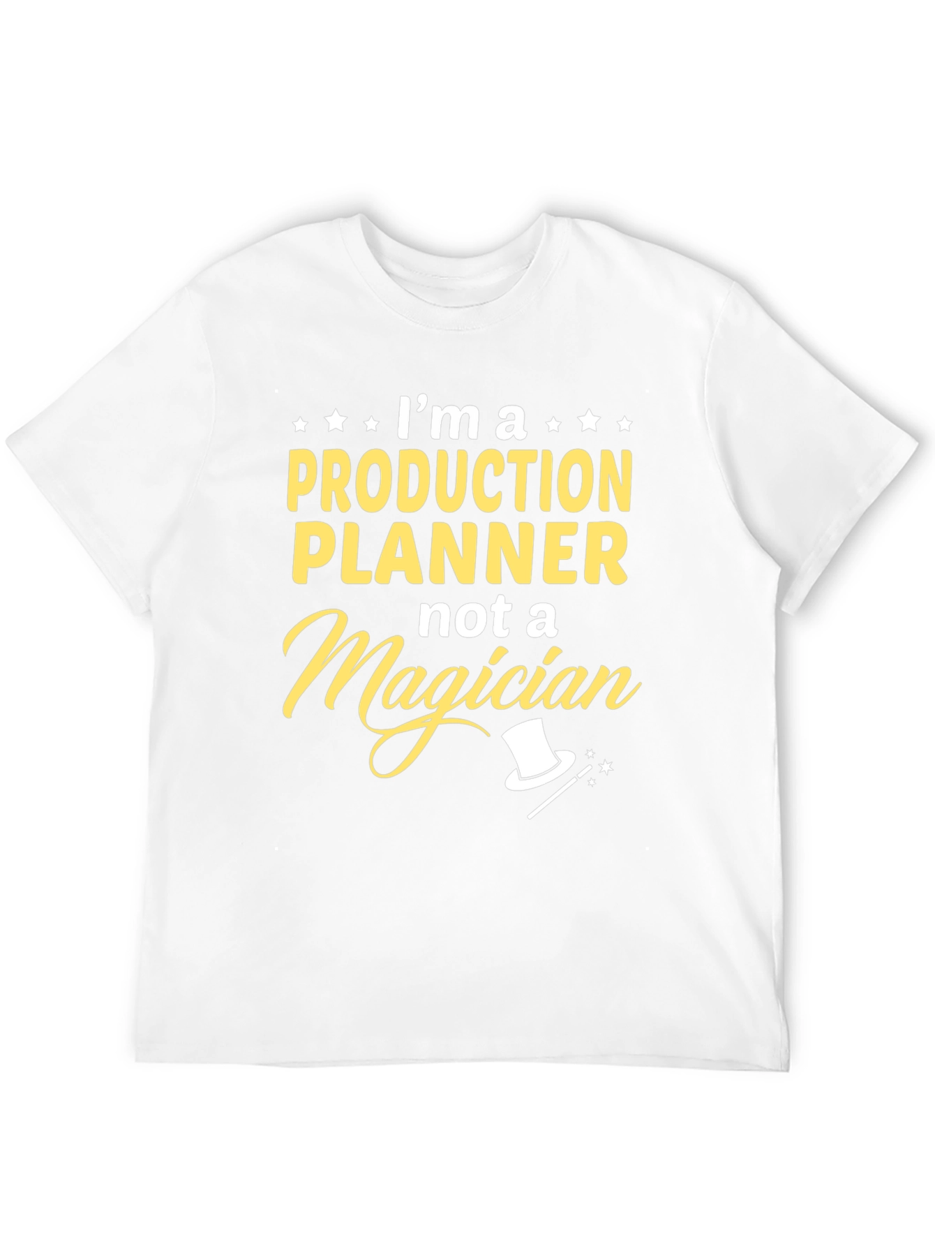 Black Production Planner Not A Magician T-Shirt view 12