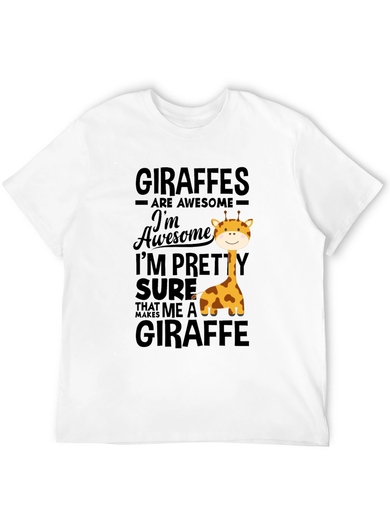 Black Giraffe Lover T-Shirt - Awesome Giraffes Tee view 12