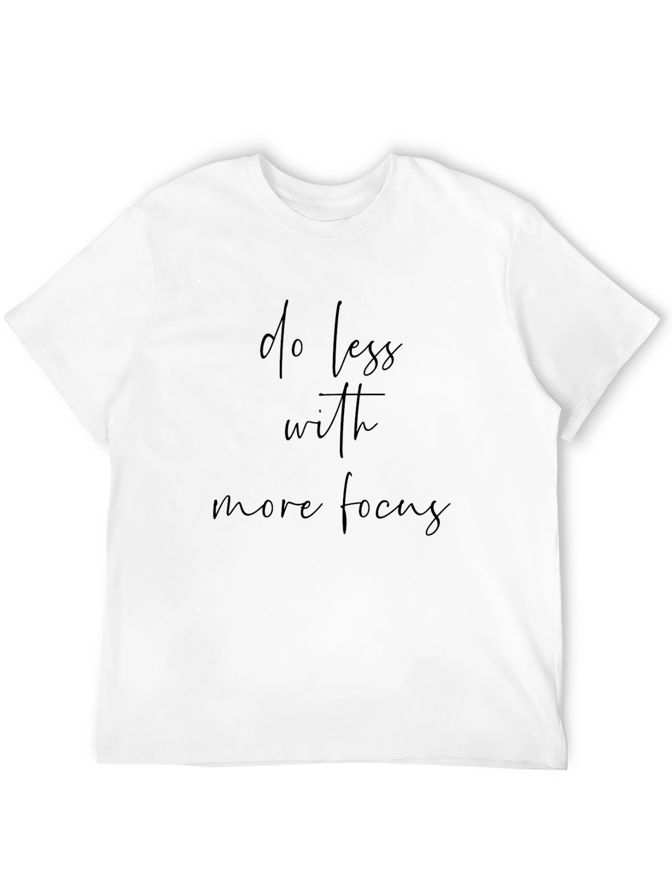 Black Do Less With More Focus Tee - Black view 12