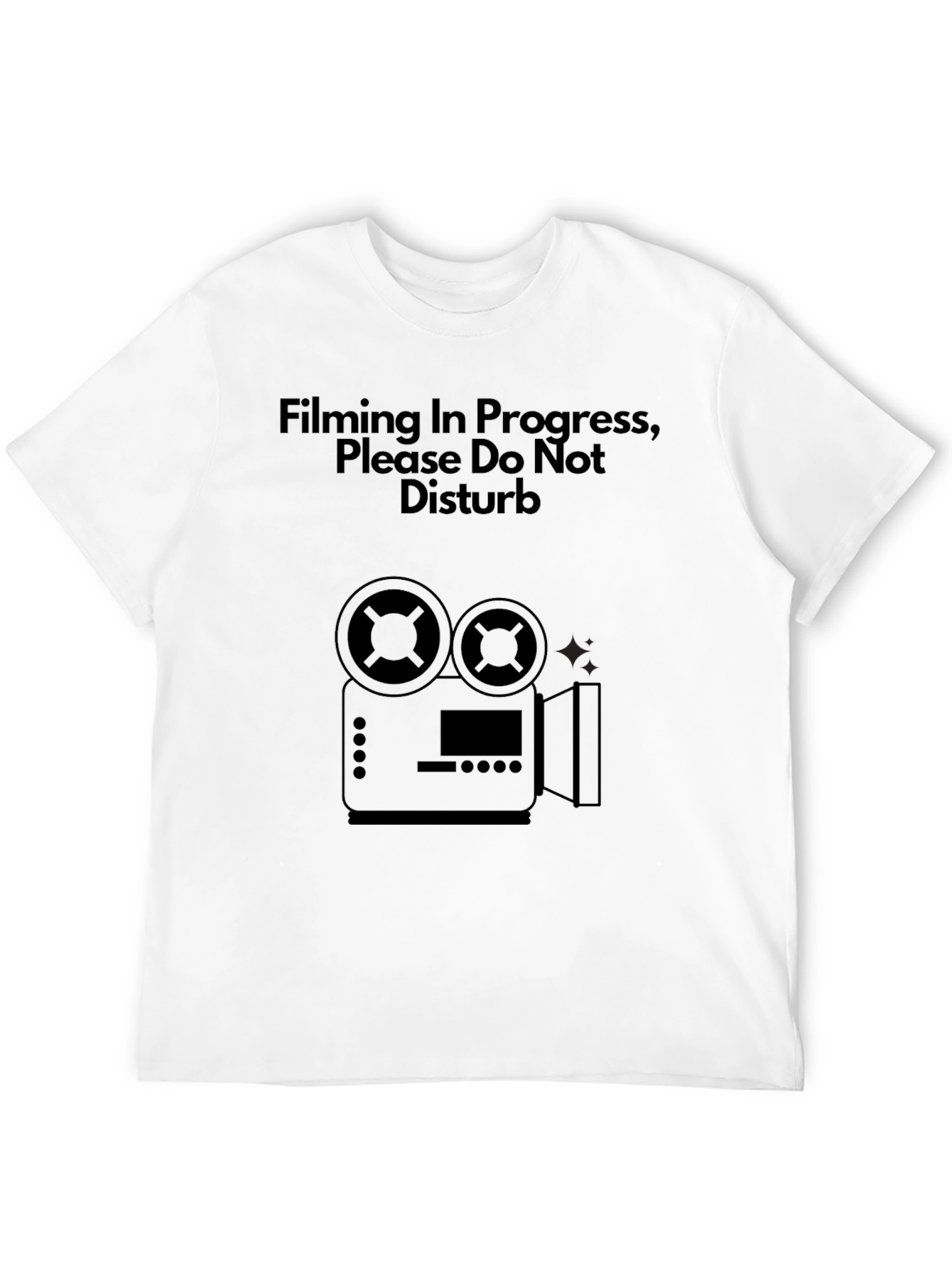 Black Filming in Progress T-Shirt - Movie Maker Crew Tee view 12