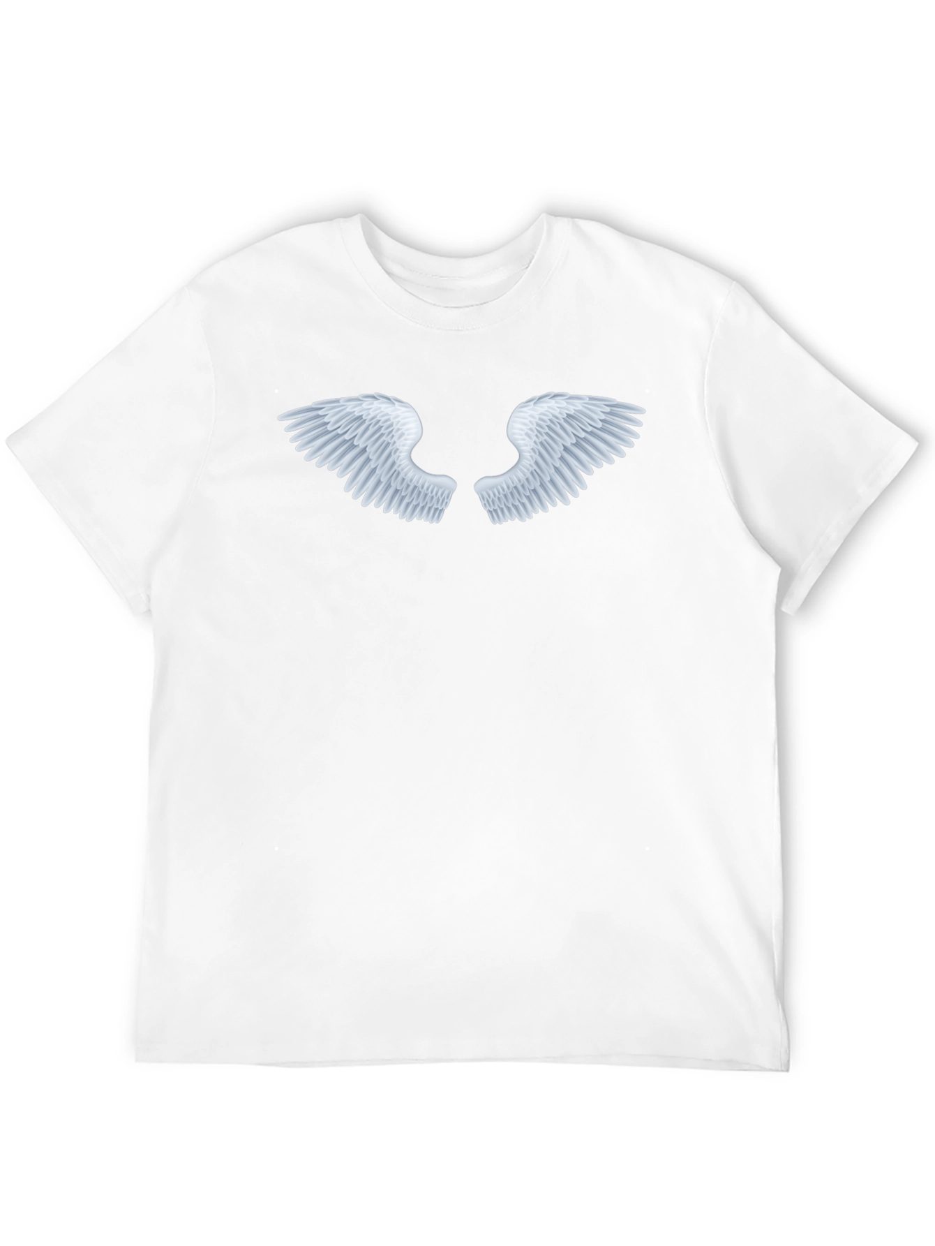 Black Angel Wings Black Tee - Classic Style view 12