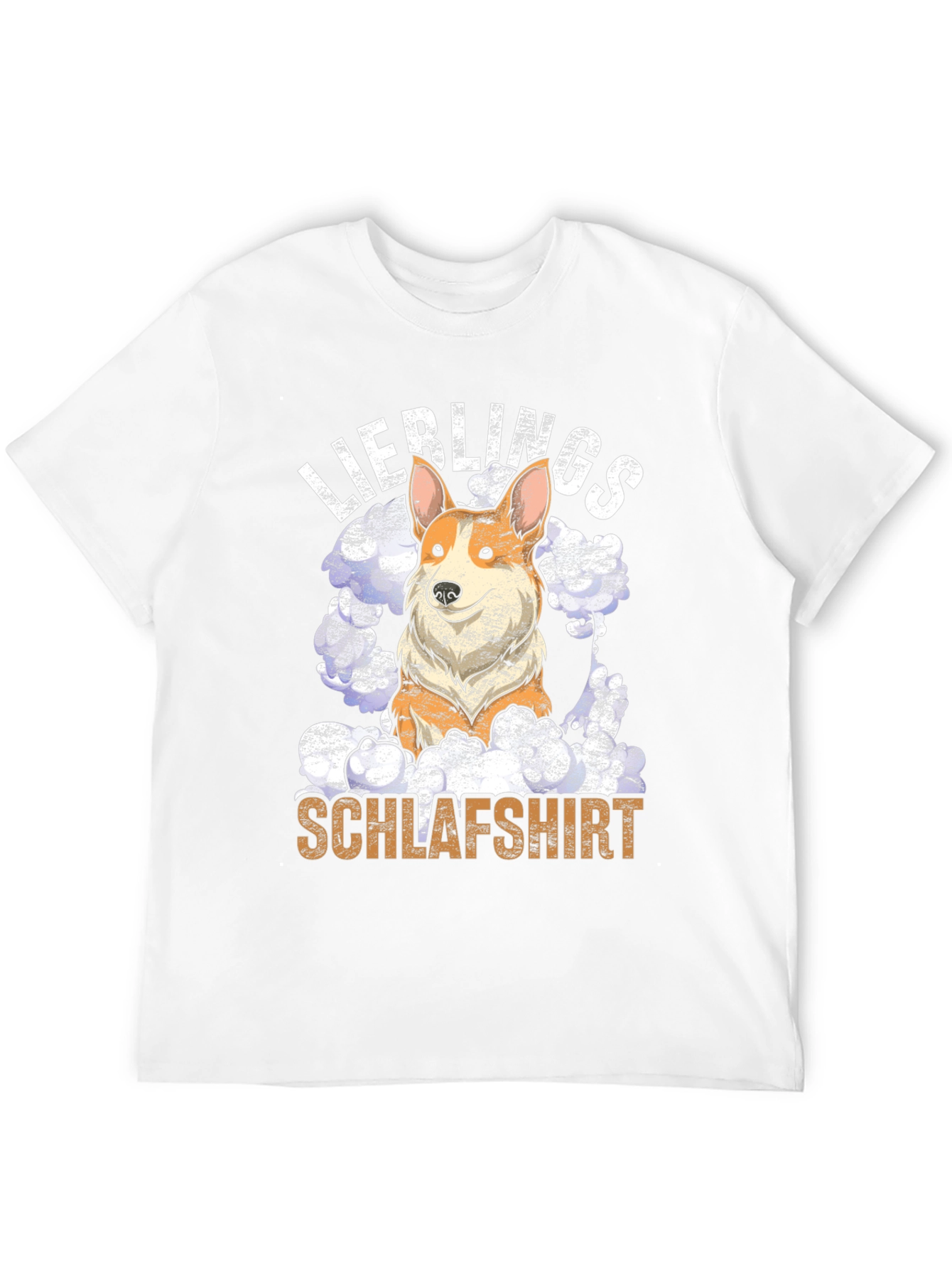 Black Corgi "Lieblings Schlafshirt" Black T-Shirt view 12