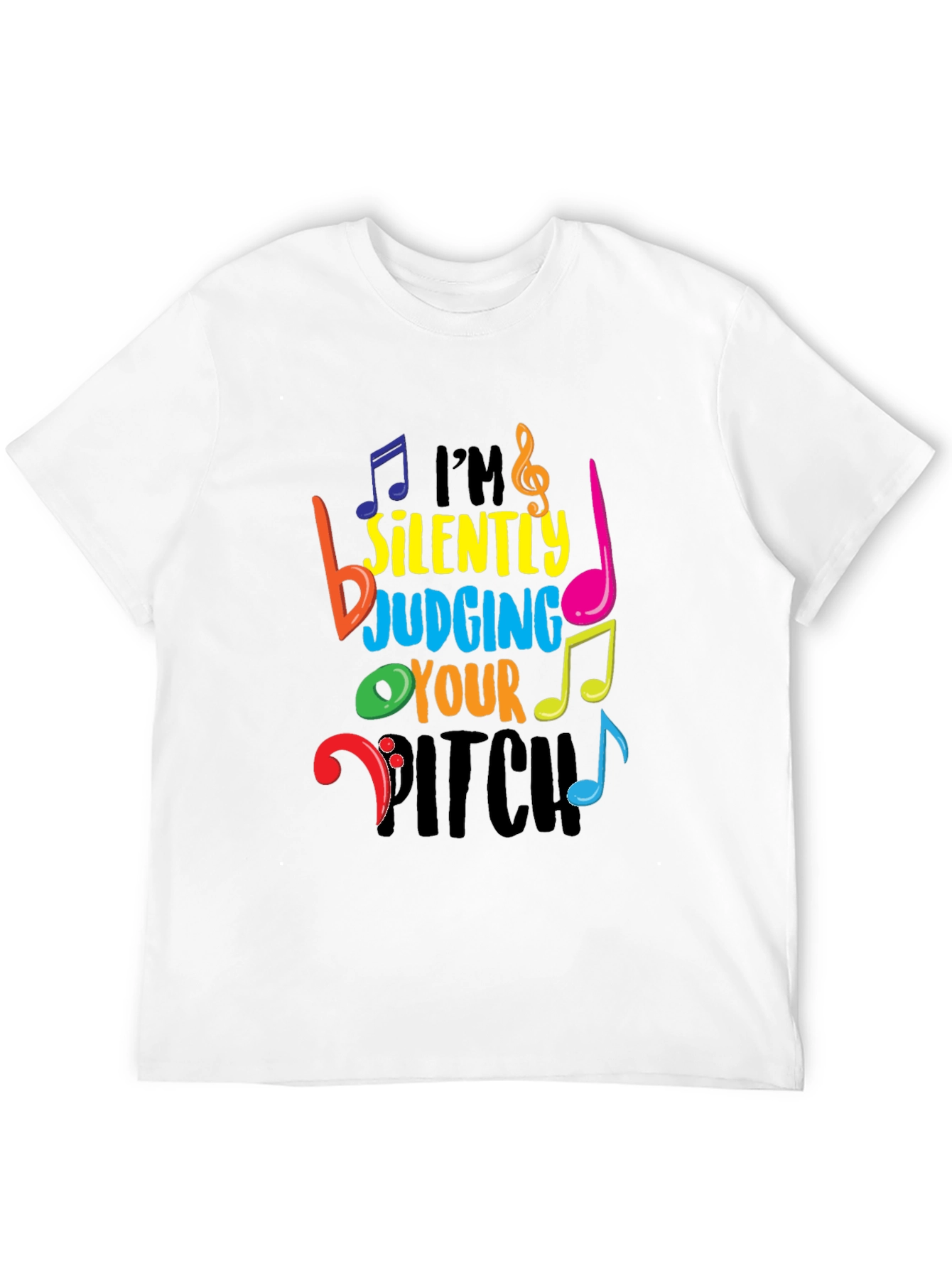 Black I'm Silently Judging Your Pitch T-Shirt view 12