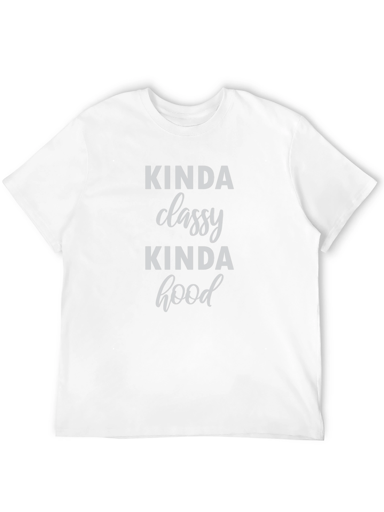 Black Kinda Classy Kinda Hood Graphic T-Shirt view 12