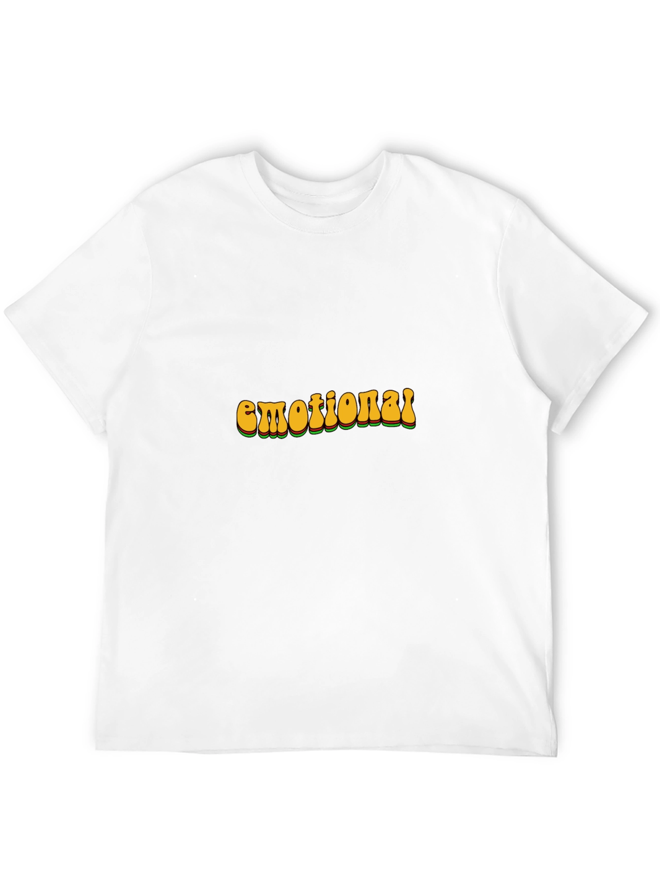 Black Retro Emotional Graphic T-Shirt - Black view 12