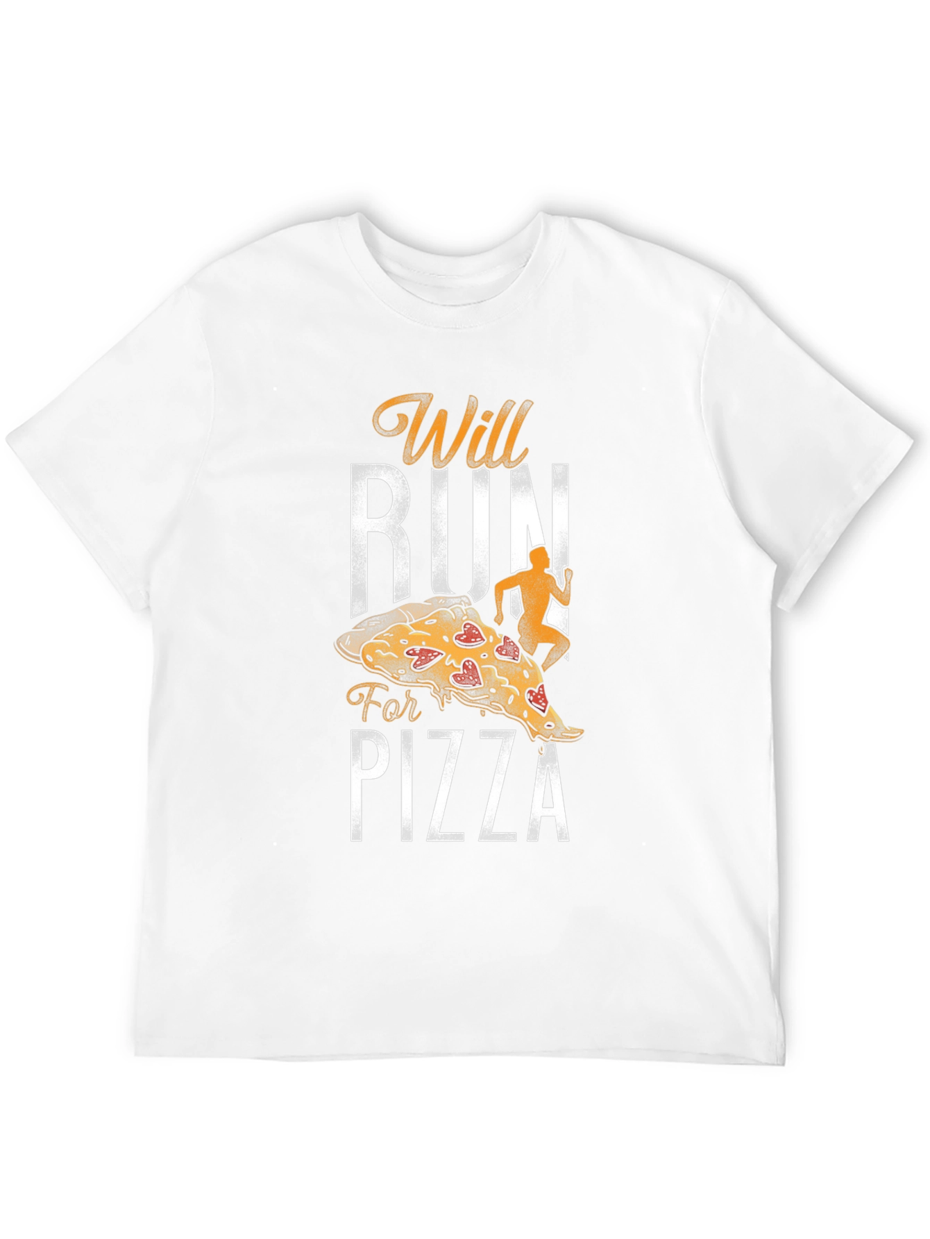 Black Will Run for Pizza T-Shirt view 12