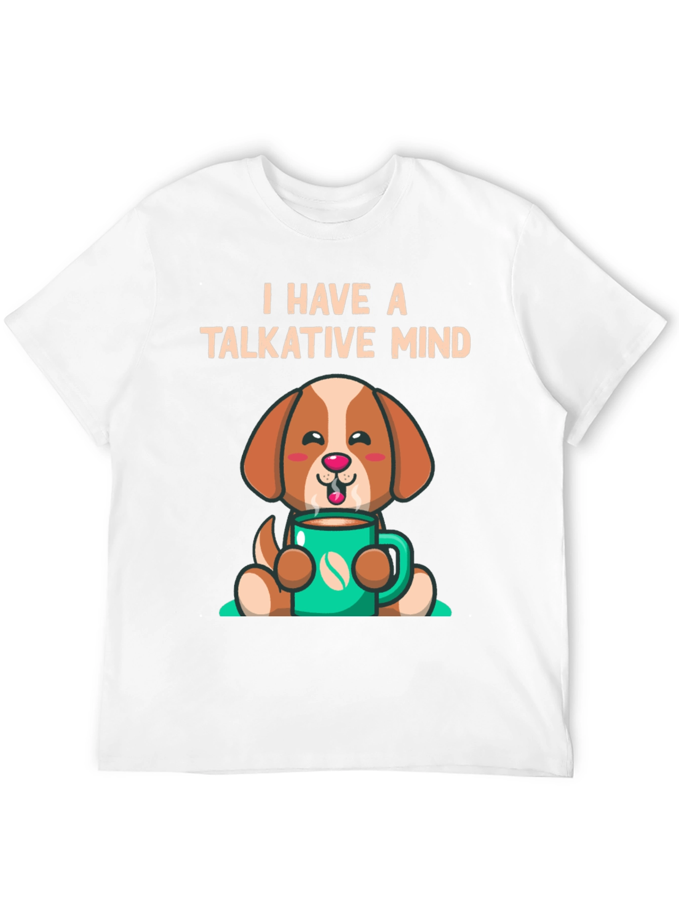 Black Talkative Mind Coffee Dog Graphic Tee view 12
