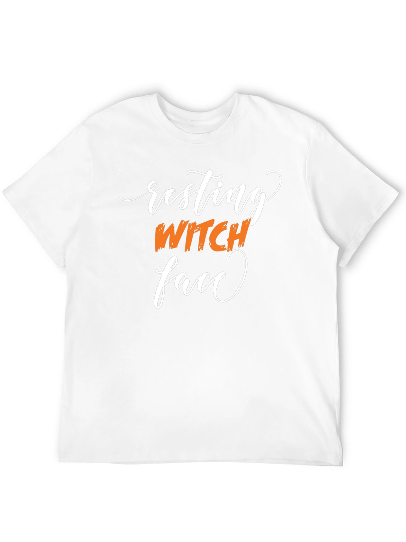Black Resting Witch Face Black Tee view 12