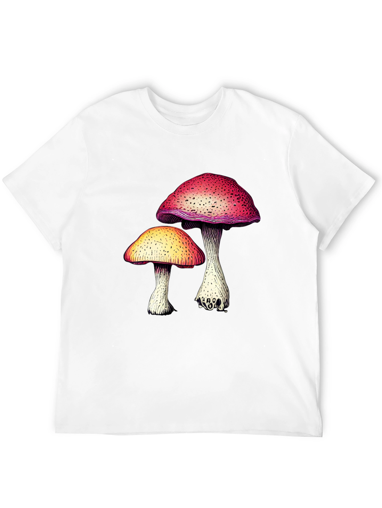 Black Mushroom Graphic Tee - Unique Design view 12