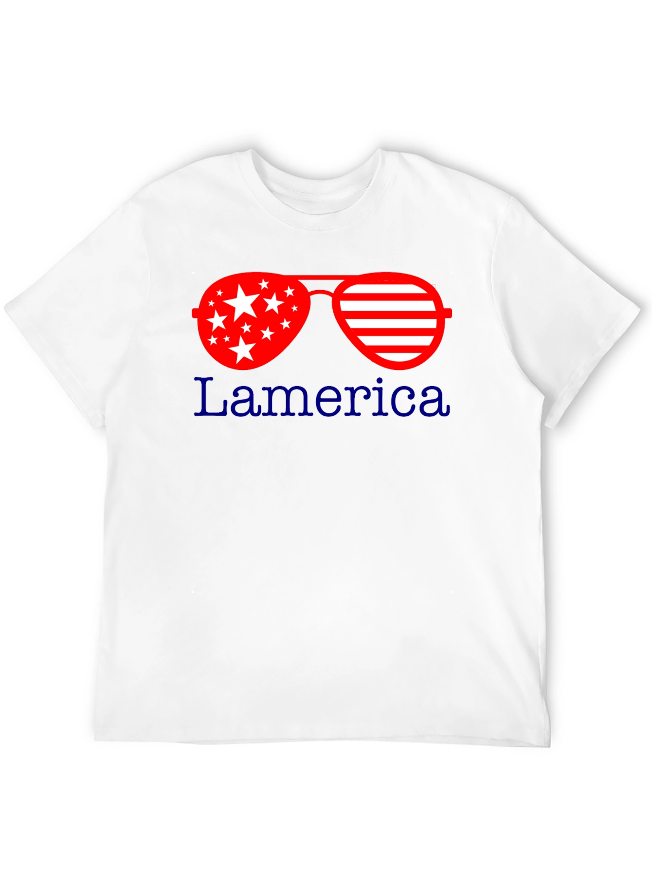 Black Patriotic Sunglasses T-Shirt: Lamerica Design view 12