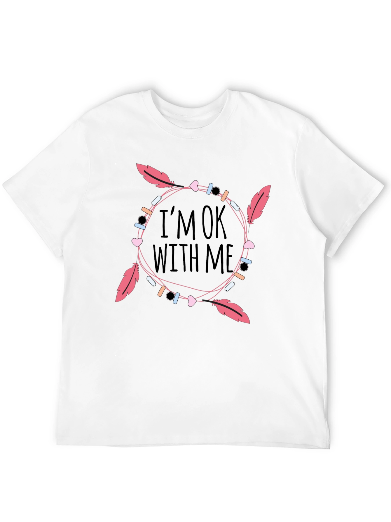 Black I'm OK With Me Graphic T-Shirt view 12