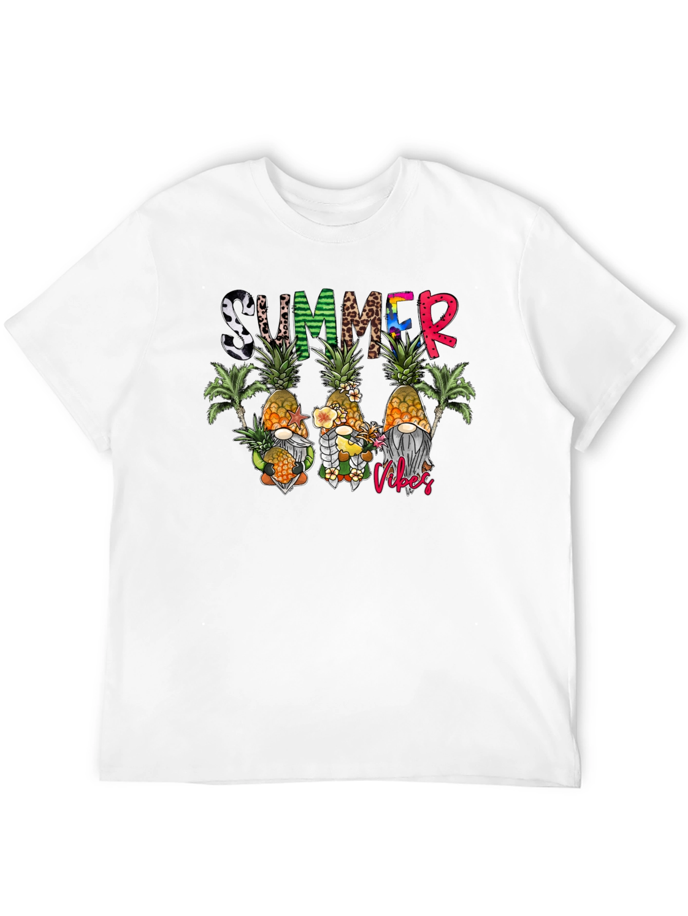 Black Summer Vibes Gnomes T-Shirt view 12