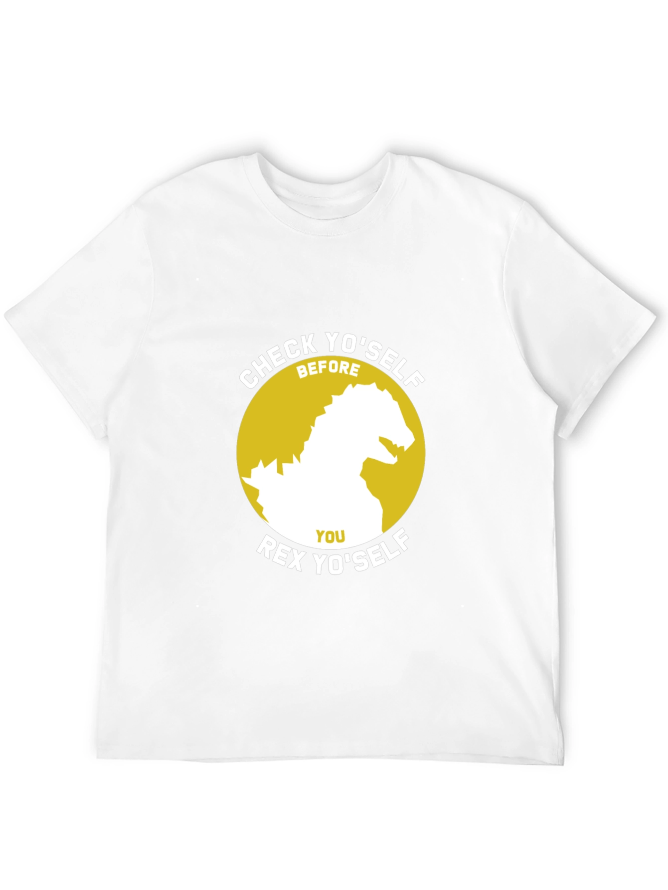 Check Yo'self Rex Yo'self Black T-Shirt - 12