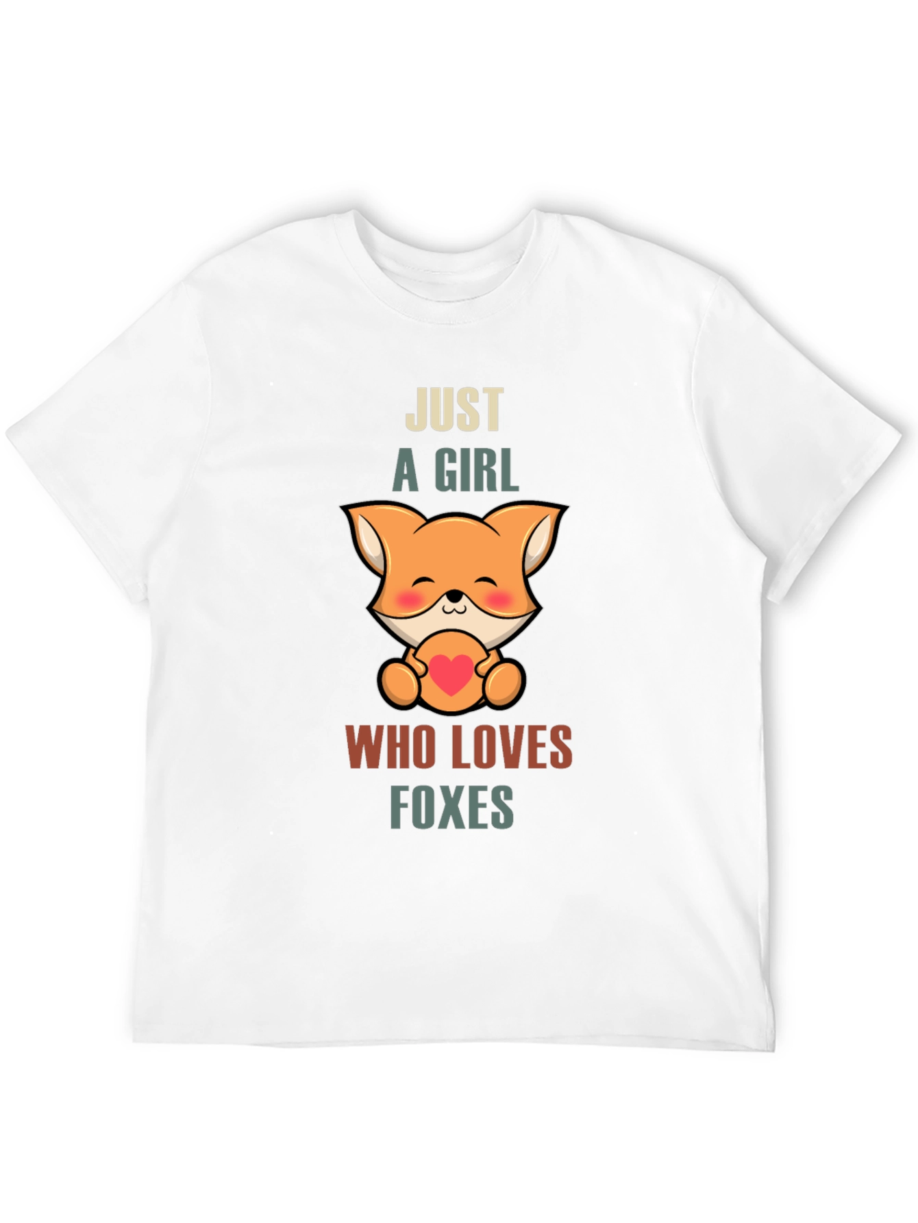 Black Cute Fox Lover Unisex T-Shirt view 12