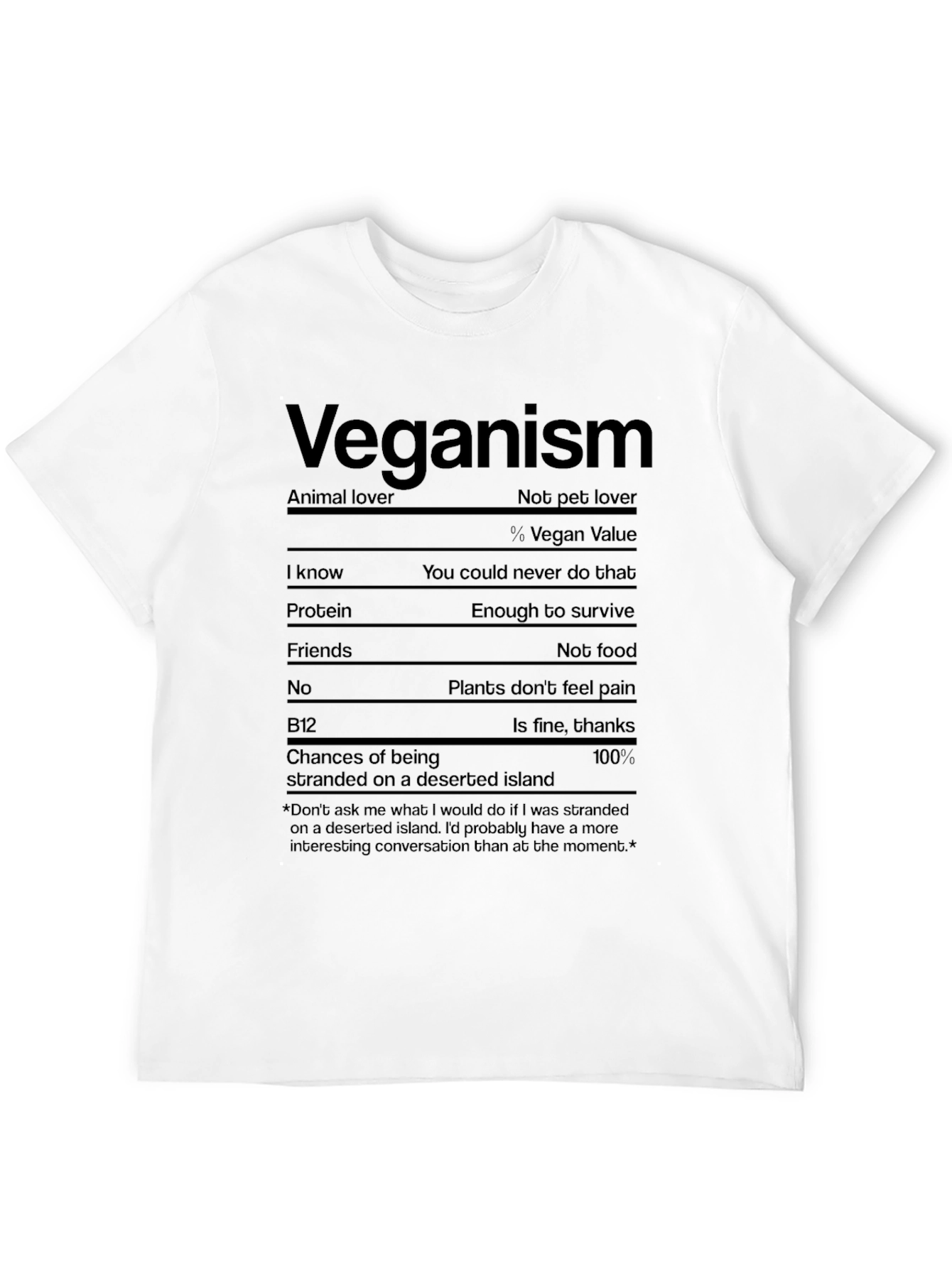 Black Veganism T-Shirt Animal Lover Not Pet Lover Funny Vegan Tee view 12