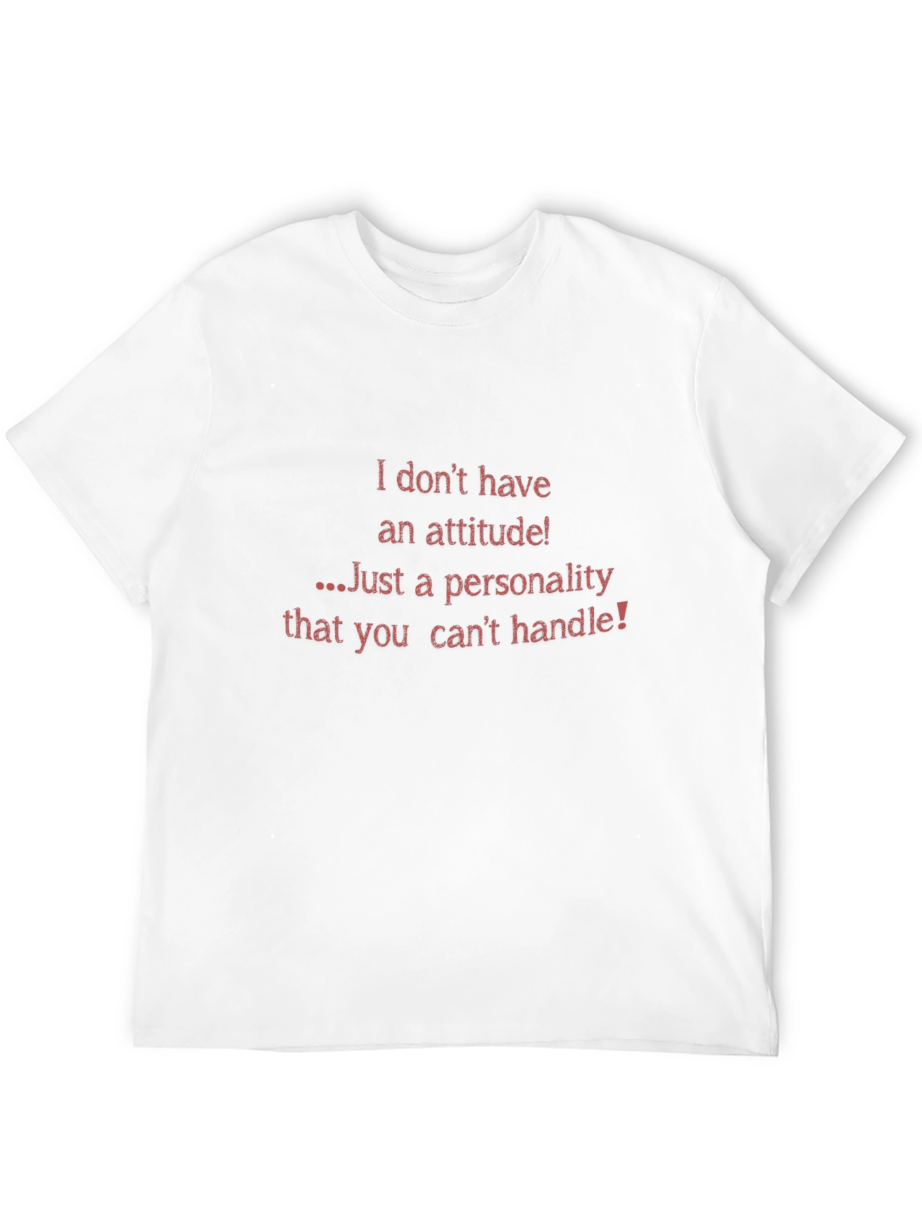 Black Funny Attitude Personality T-Shirt view 12