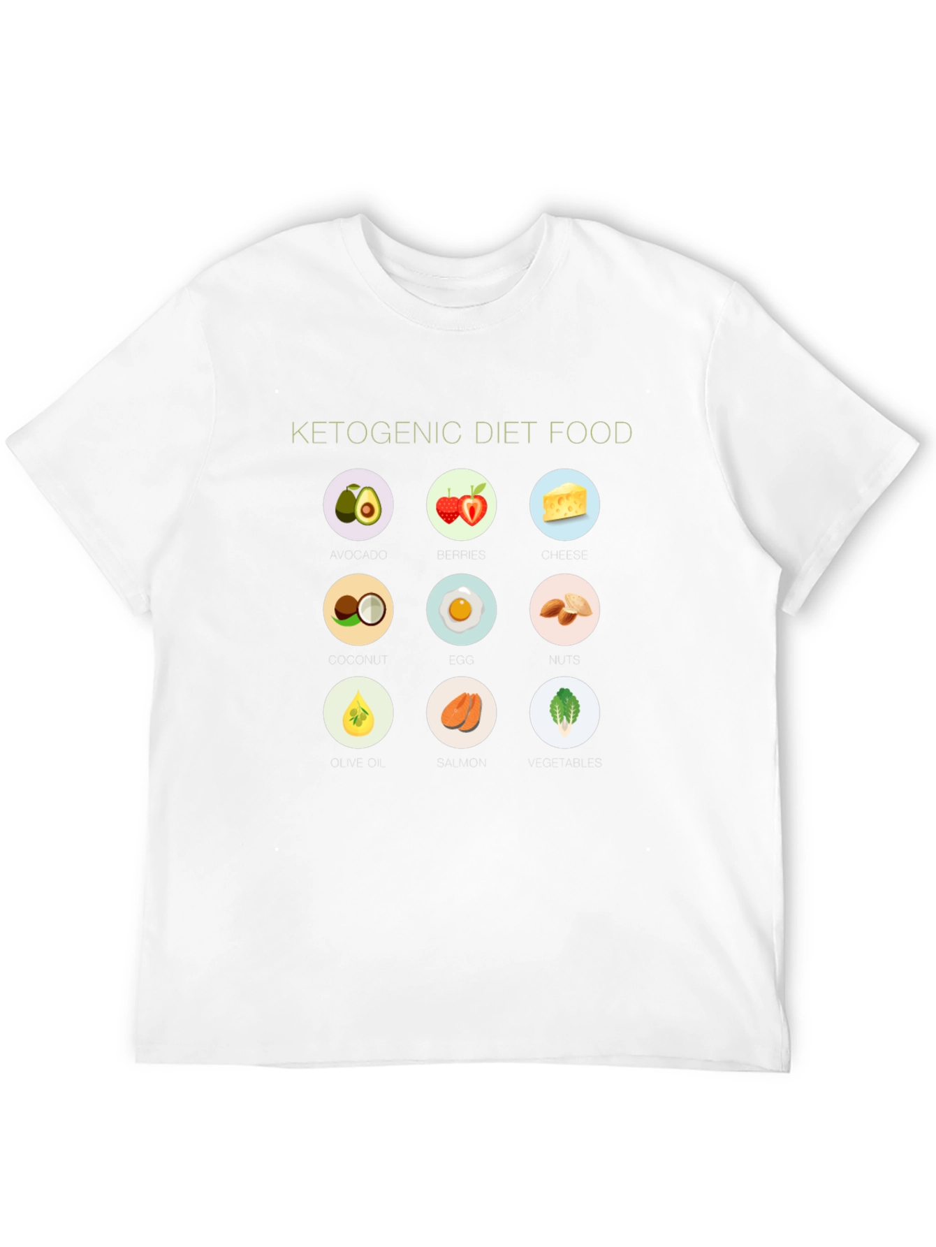 Ketogenic Diet Food T-Shirt - Black - 12