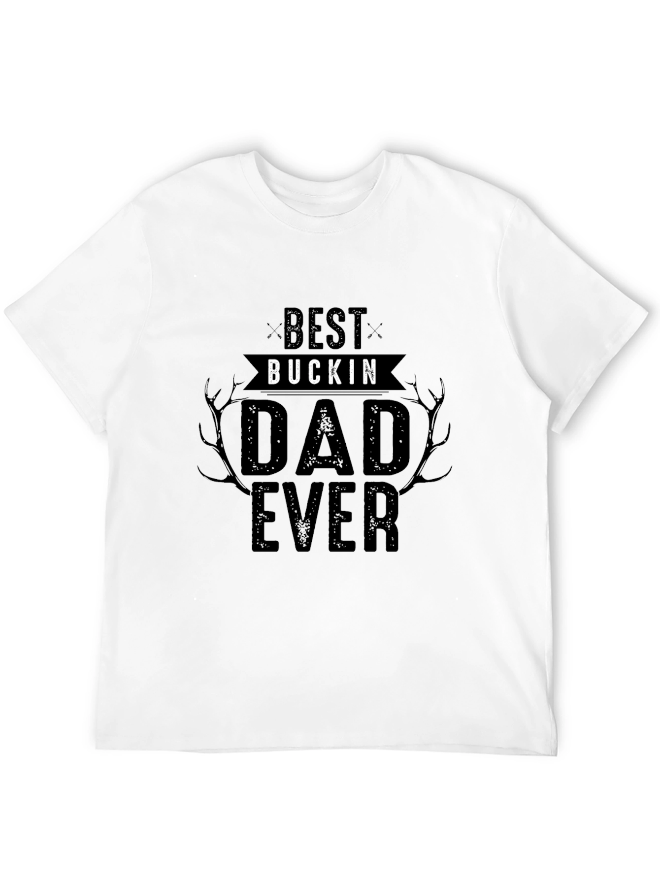 Best Buckin' Dad Ever Black T-Shirt - 12