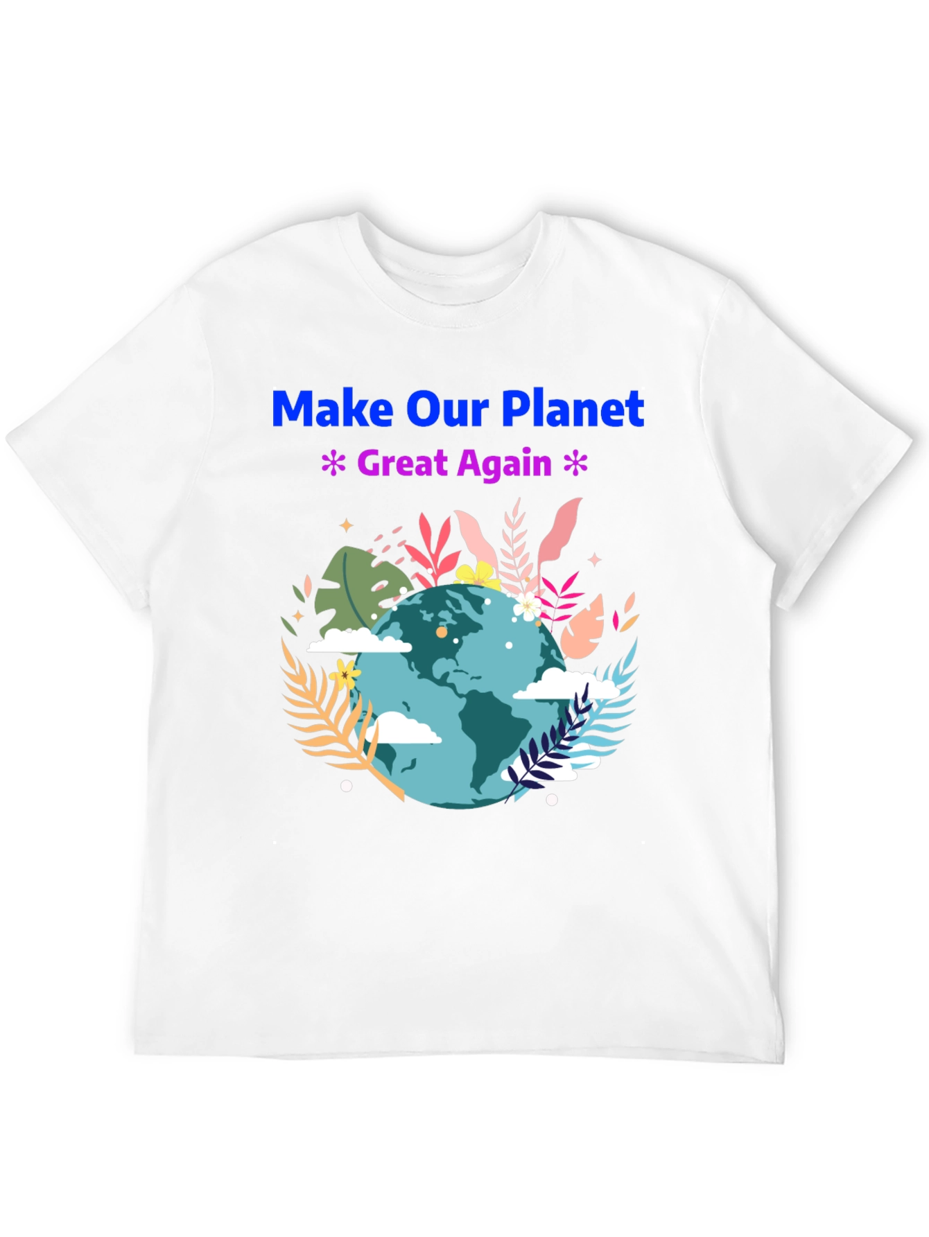 Black Eco-Friendly 'Make Our Planet Great Again' T-Shirt view 12