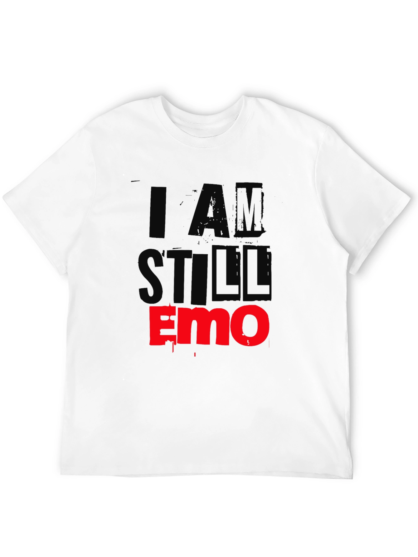 Black I Am Still Emo Black T-Shirt view 12